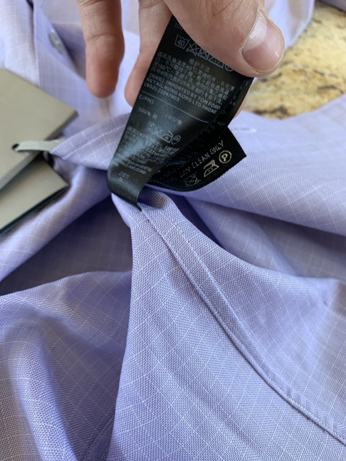 Tom Ford Purple Dotted Box Button Up Size US L / EU 52-54 / 3 - 16 Thumbnail