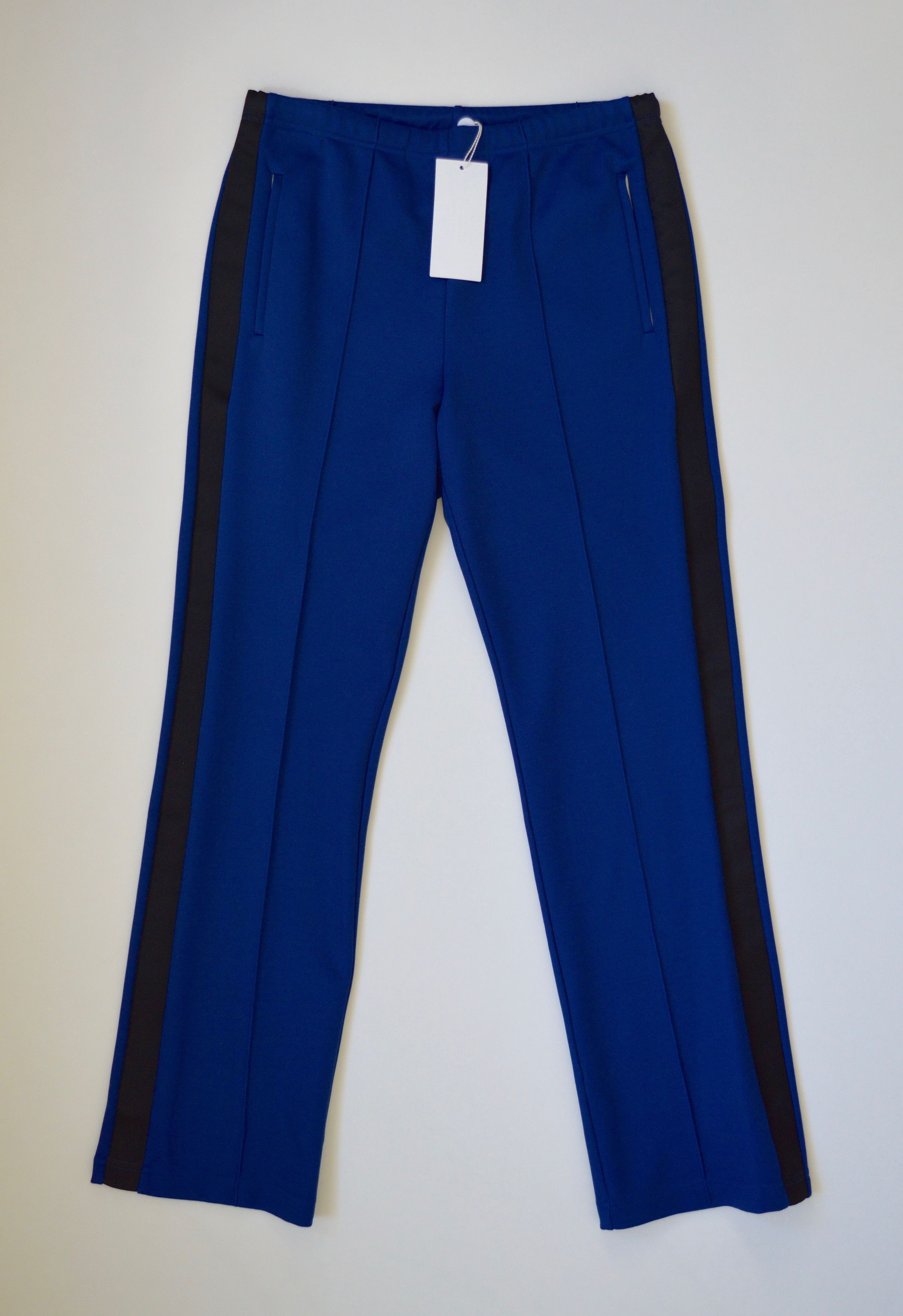 Maison Margiela S/S 18 Blue/Black Side Stripe Sweatpants Size US 32 / EU 48 - 1 Thumbnail