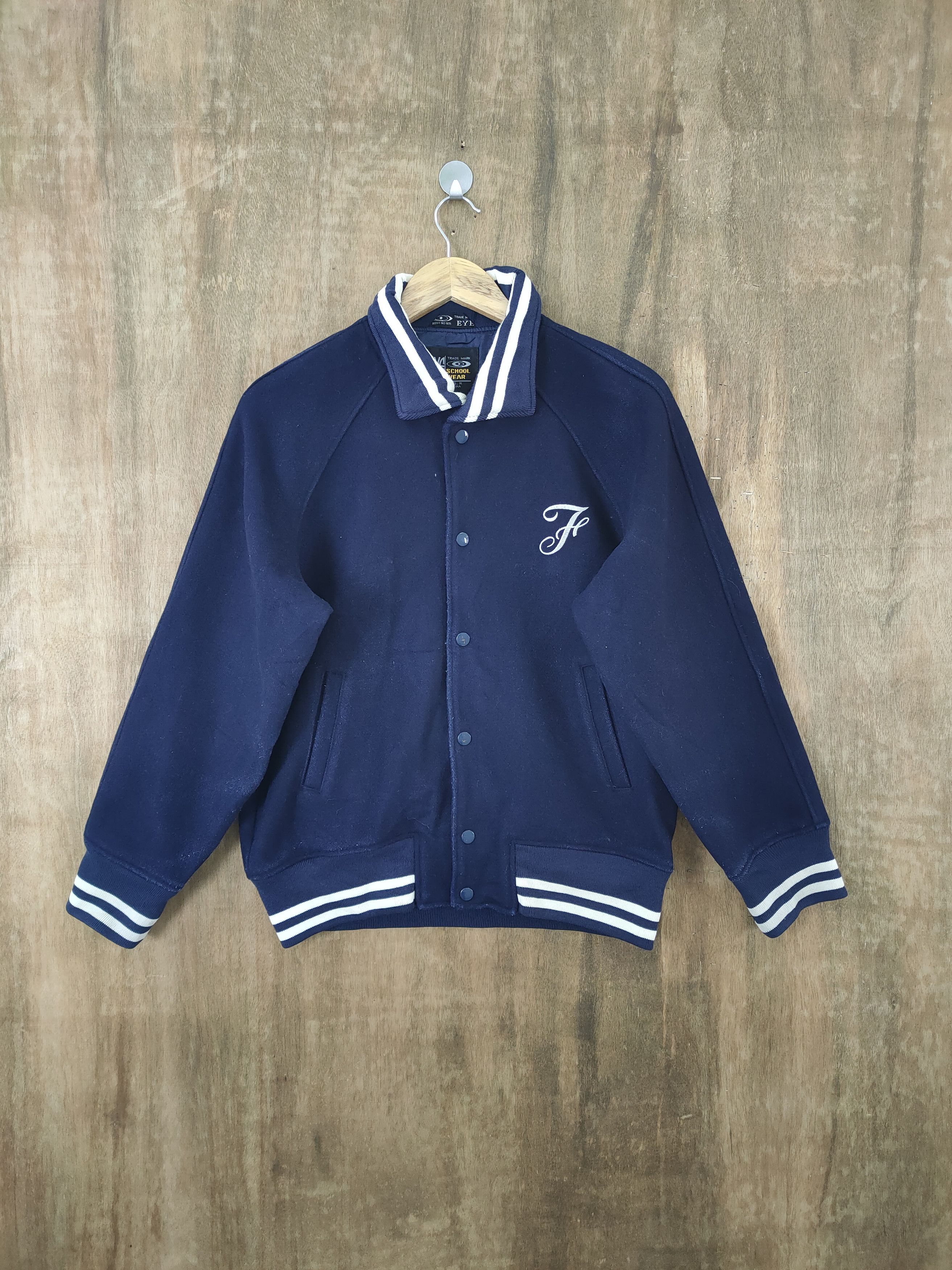 Other JAPANESE BRAND EYE WOOL VARSITY JACKET Size US L / EU 52-54 / 3 - 1 Thumbnail