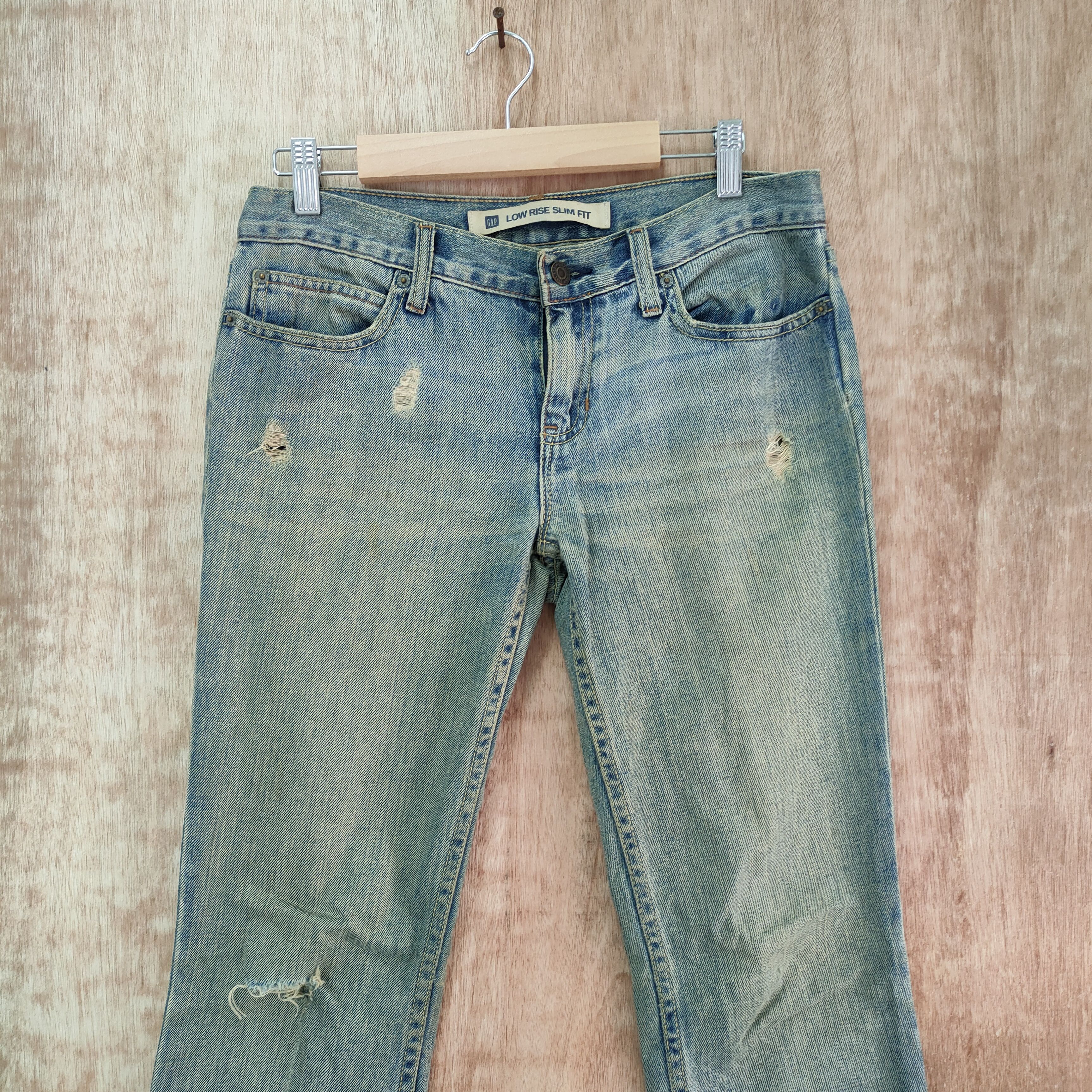 Gap VINTAGE GAP RUSTY FADED DISTRESSED JEAN DENIM PANTS Size US 30 / EU 46 - 2 Thumbnail