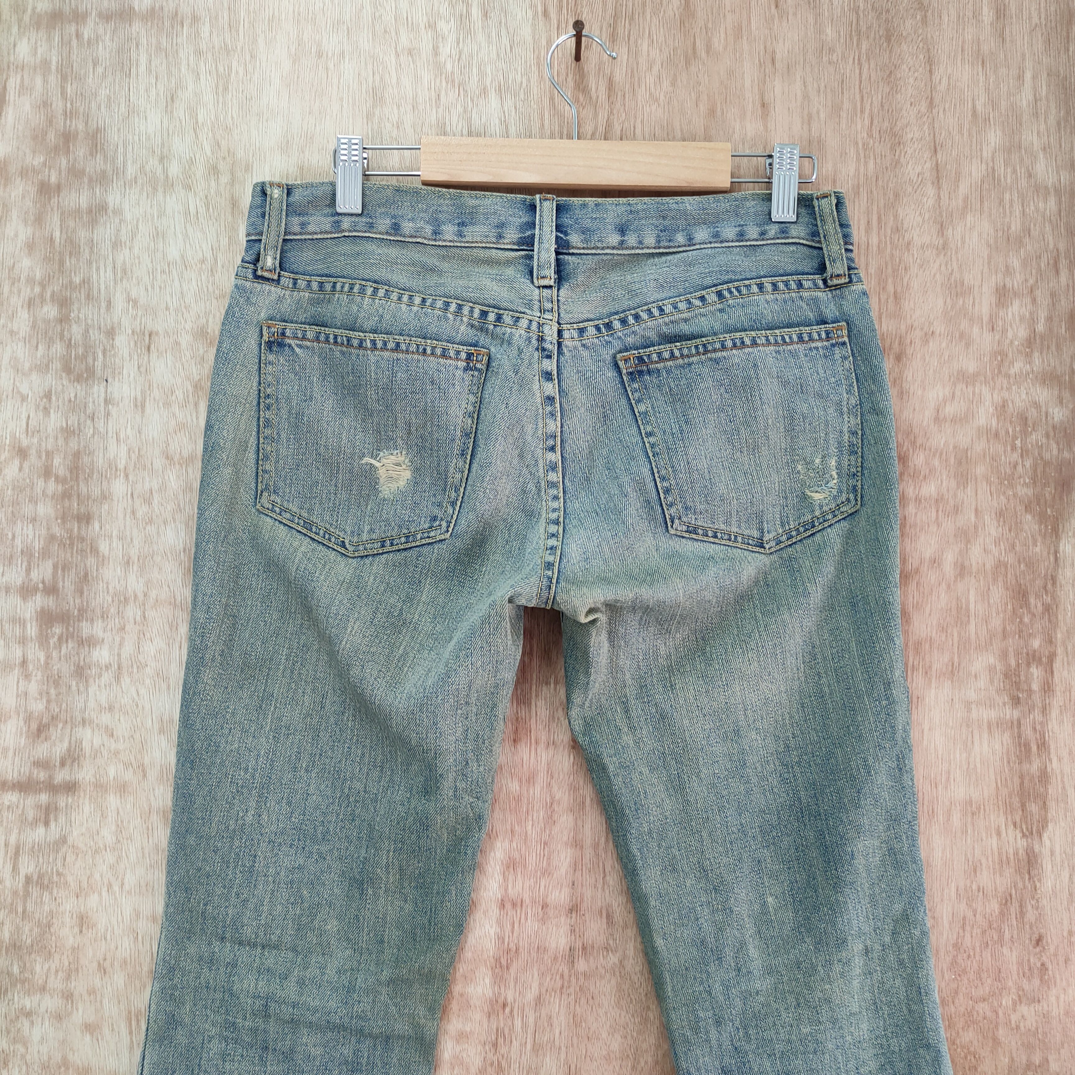 Gap VINTAGE GAP RUSTY FADED DISTRESSED JEAN DENIM PANTS Size US 30 / EU 46 - 9 Thumbnail