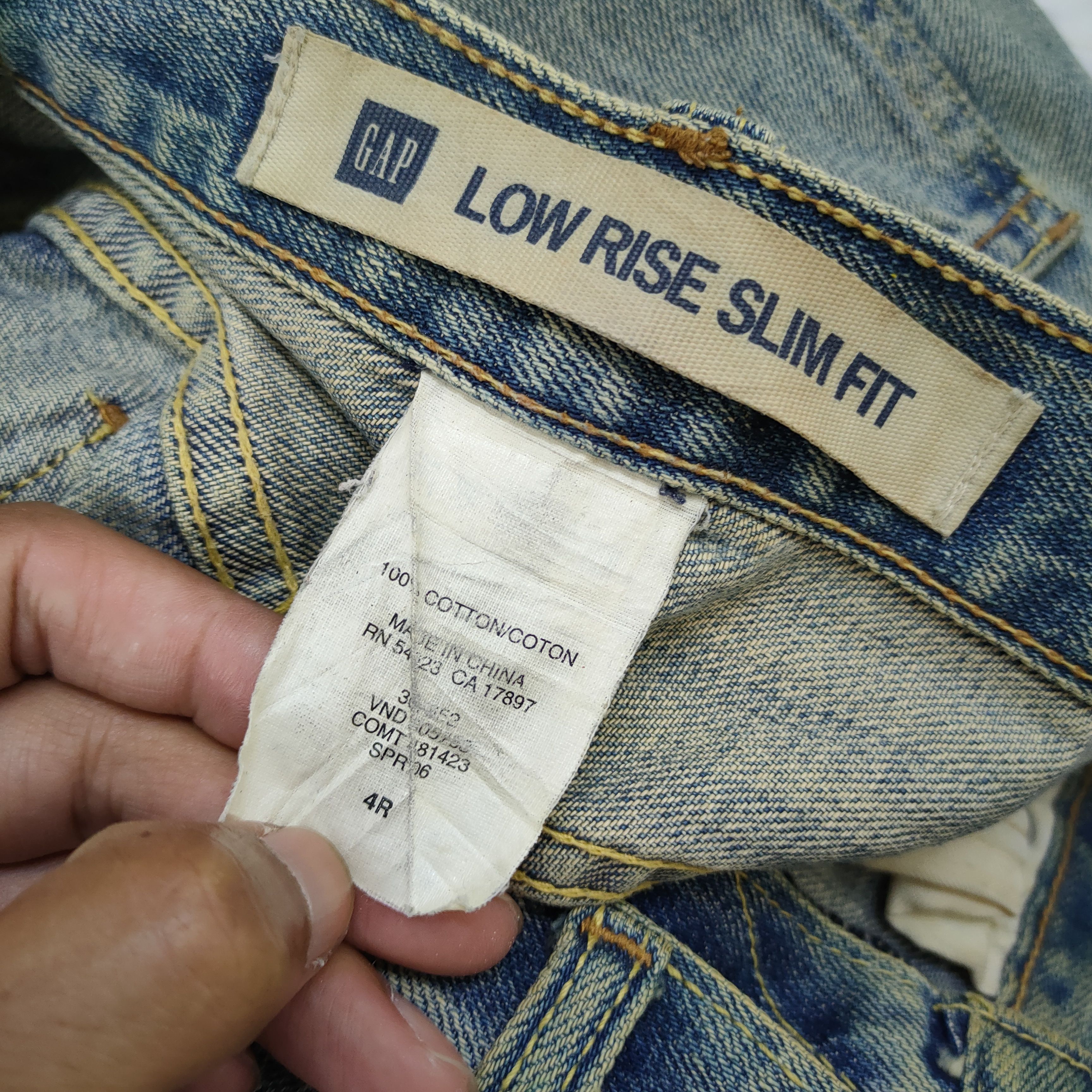Gap VINTAGE GAP RUSTY FADED DISTRESSED JEAN DENIM PANTS Size US 30 / EU 46 - 11 Thumbnail