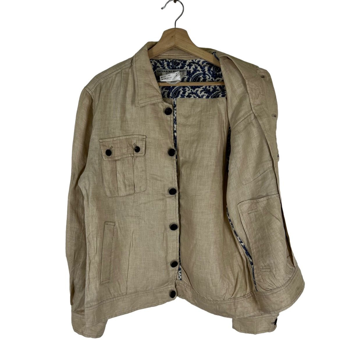 Japanese Brand VINTAGE HIKORY CHORE JACKET KATHARINE HAMNETT JAPAN Size US L / EU 52-54 / 3 - 9 Thumbnail
