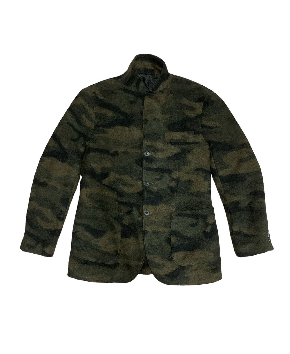 Beams Plus Beams Hearts Camouflage Wool Blazer Coat Size 42L - 1 Thumbnail