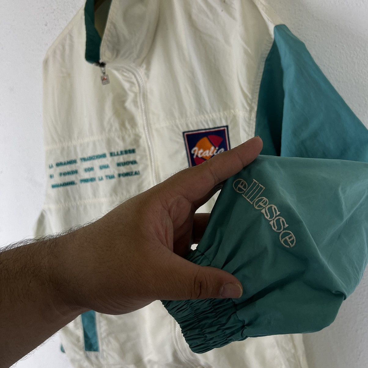 Japanese Brand VINTAGE BOMBER JACKET ELLESSE JAPAN BIG LOGO Size US M / EU 48-50 / 2 - 8 Thumbnail