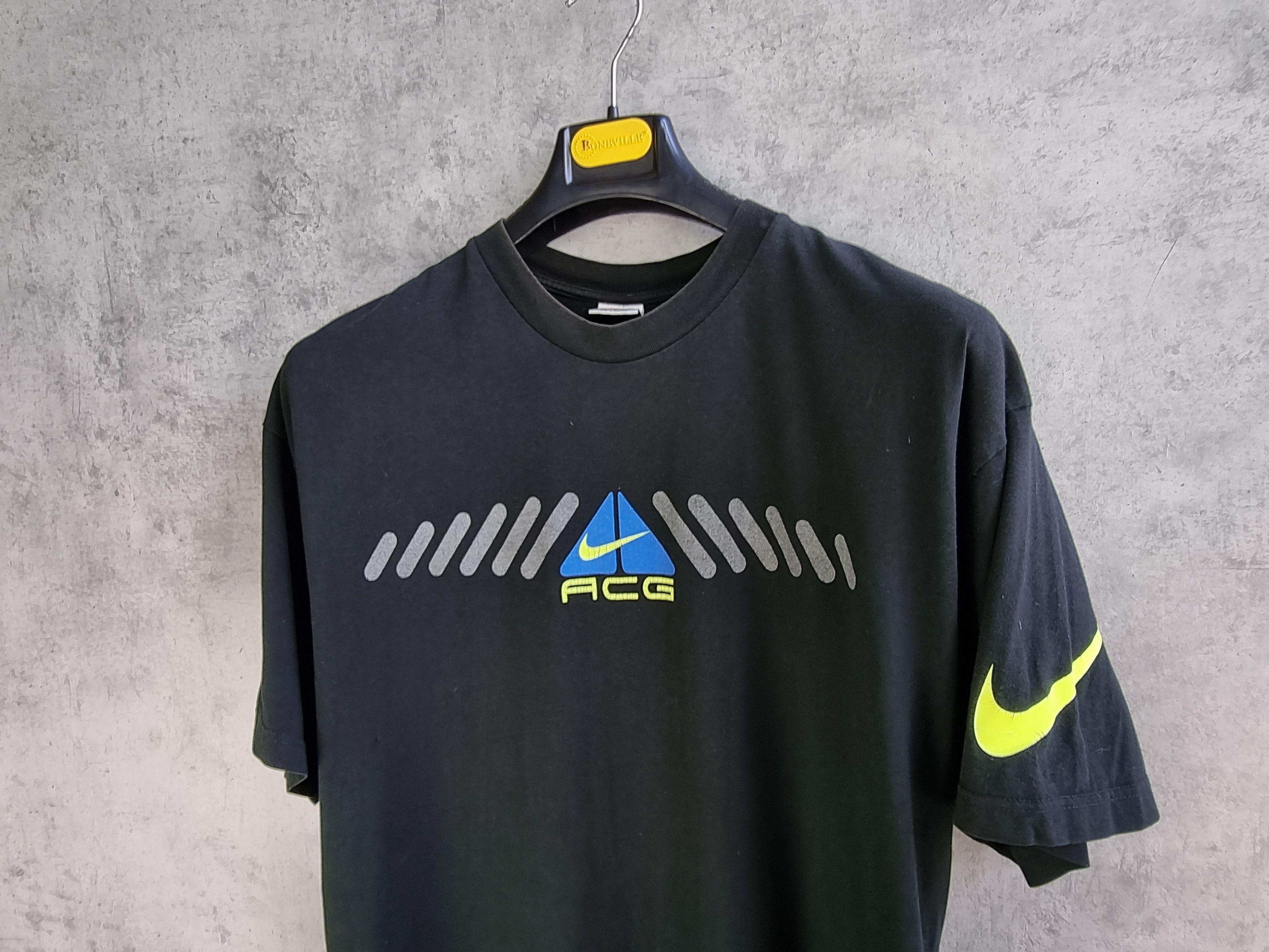 Nike × Nike ACG 90s NIKE ACG Big Logo Double Swoosh Faded Tee Shirt Size US XL / EU 56 / 4 - 15 Thumbnail