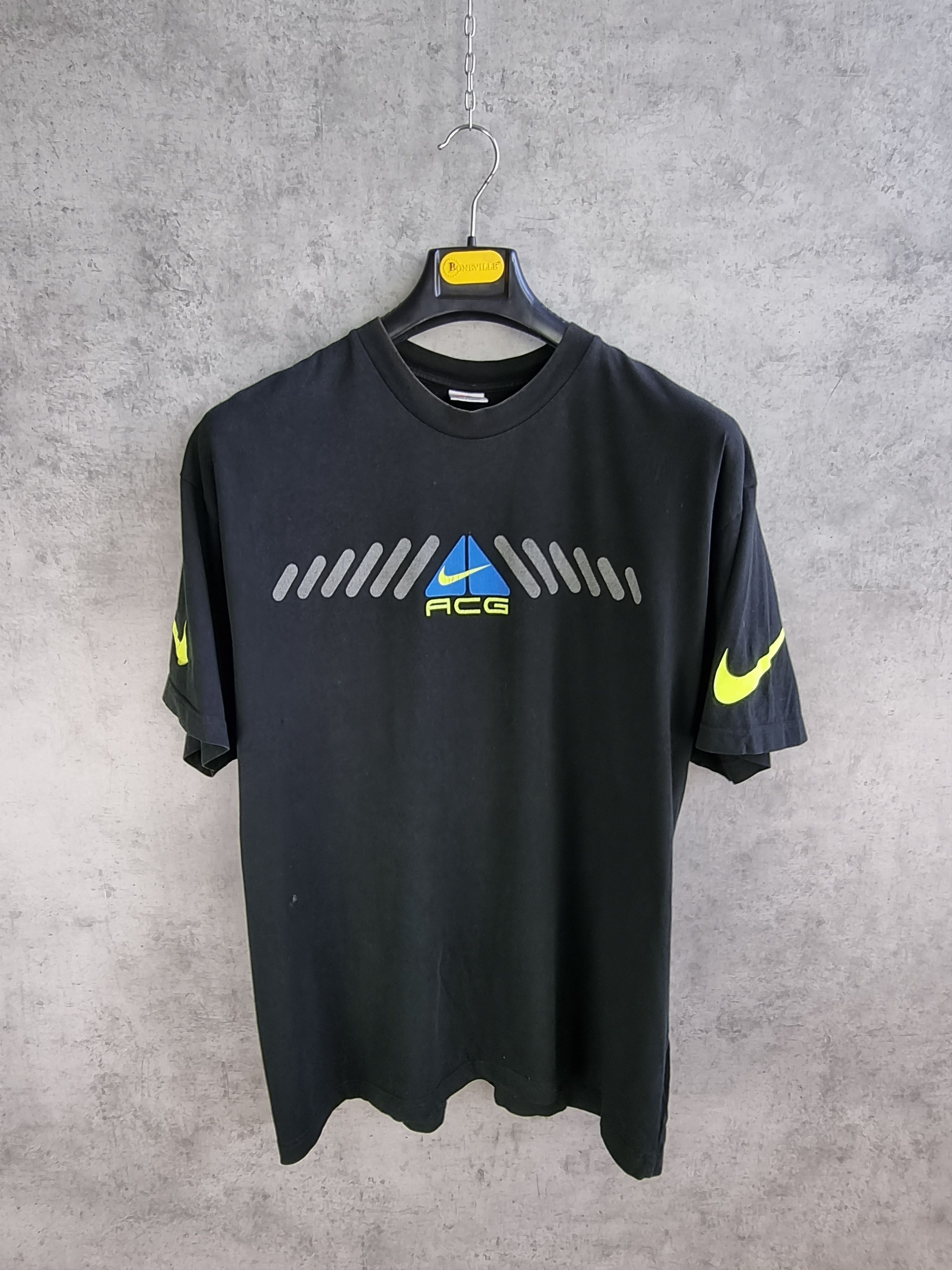Nike × Nike ACG 90s NIKE ACG Big Logo Double Swoosh Faded Tee Shirt Size US XL / EU 56 / 4 - 2 Thumbnail