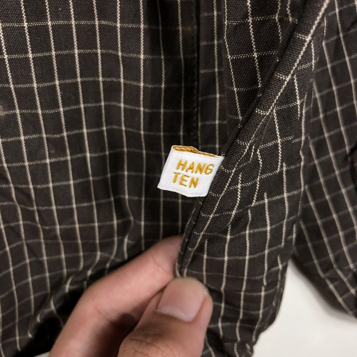 Hang Ten Hang Ten Plaid Beige Street Worker Oversized Gorpcore Jacket Size US L / EU 52-54 / 3 - 4 Thumbnail
