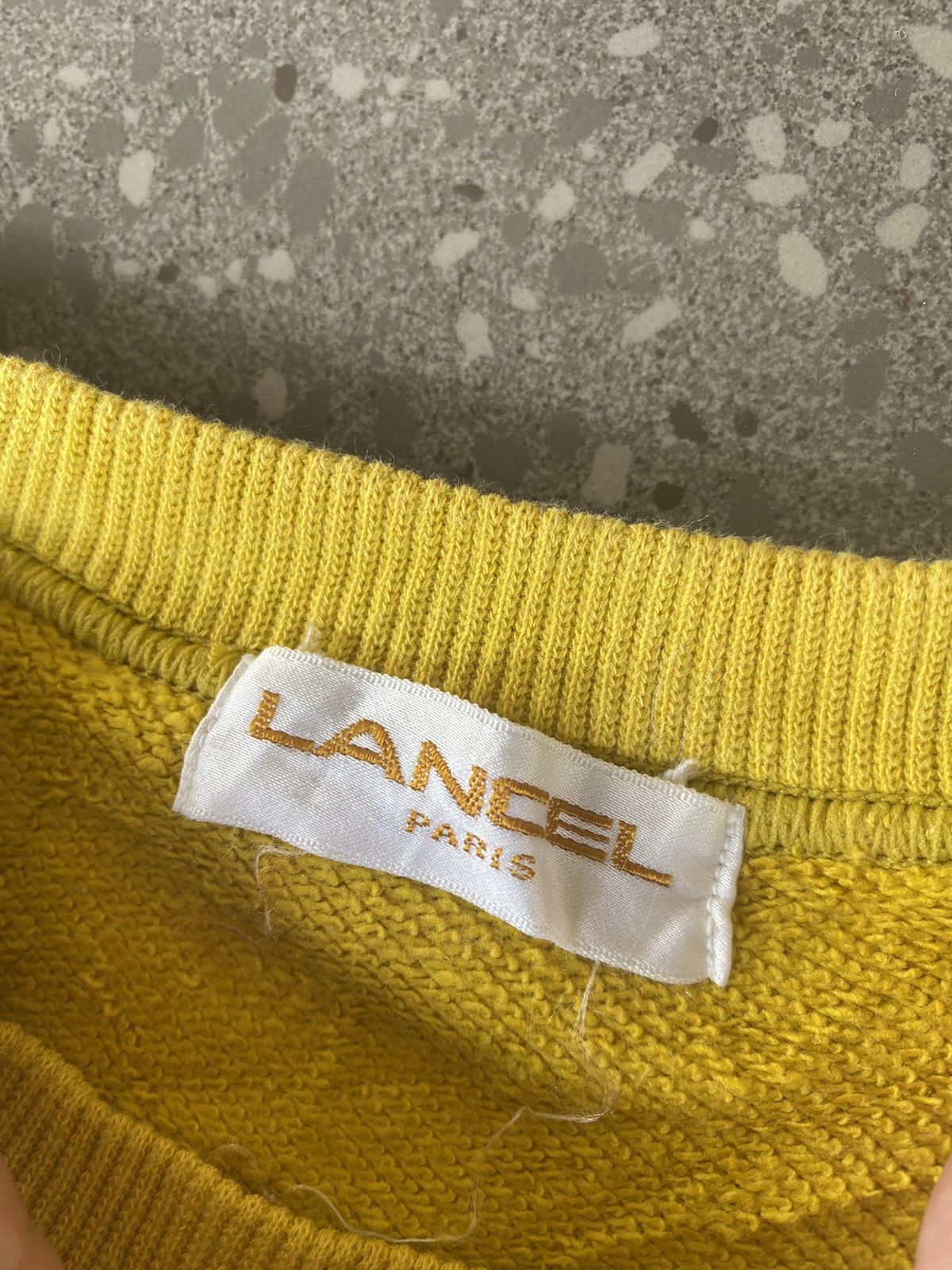 Designer × Lancel × Vintage Vintage 90s Lancel Crewneck Sweatshirt Spellout Size US L / EU 52-54 / 3 - 4 Thumbnail