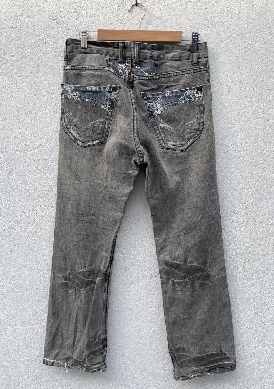 Japanese Brand Japanese Brand Point Loma Distressed Denim Size US 31 - 6 Thumbnail