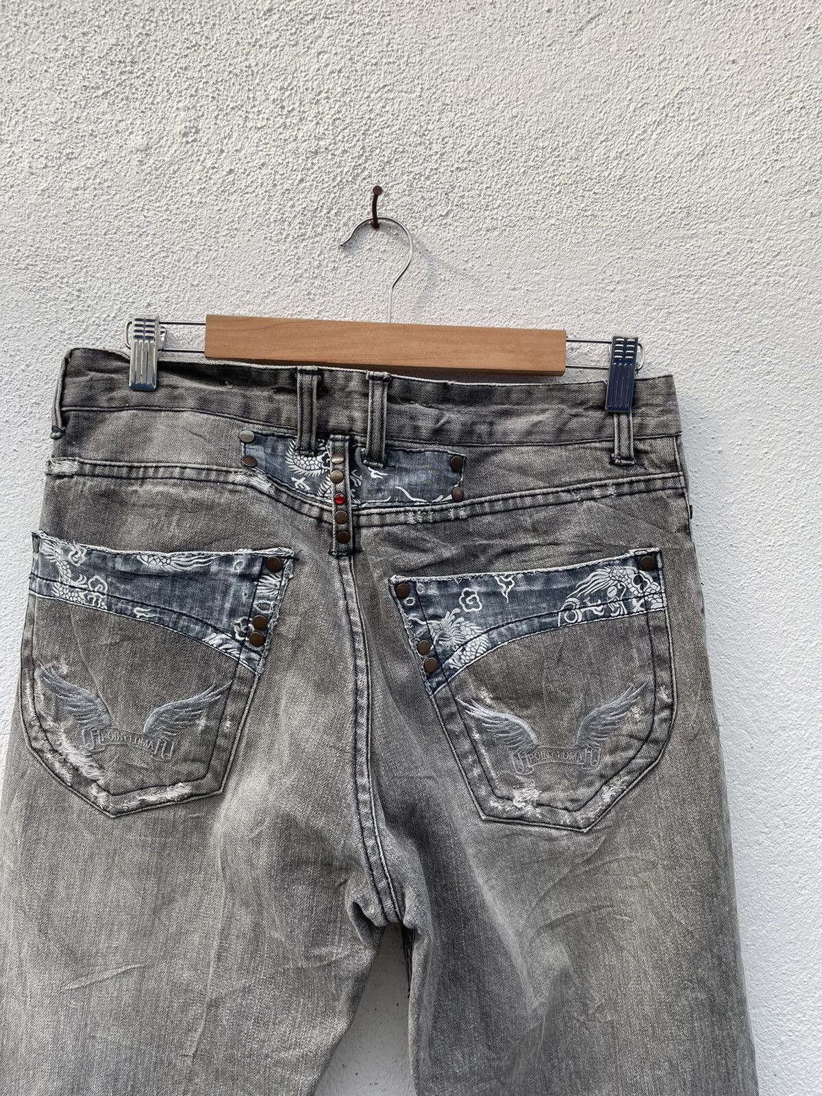 Japanese Brand Japanese Brand Point Loma Distressed Denim Size US 31 - 7 Thumbnail