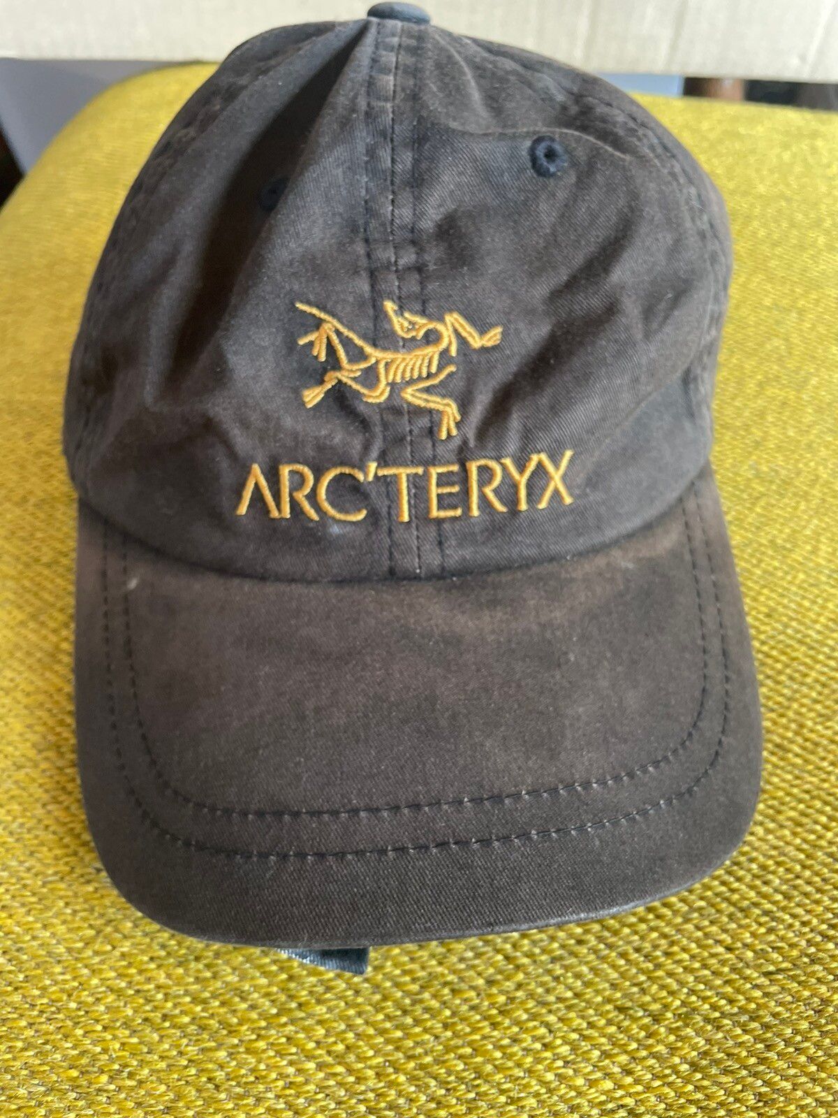 Arc'Teryx Arc'teryx x Palace logo baseball cap orange black | Grailed