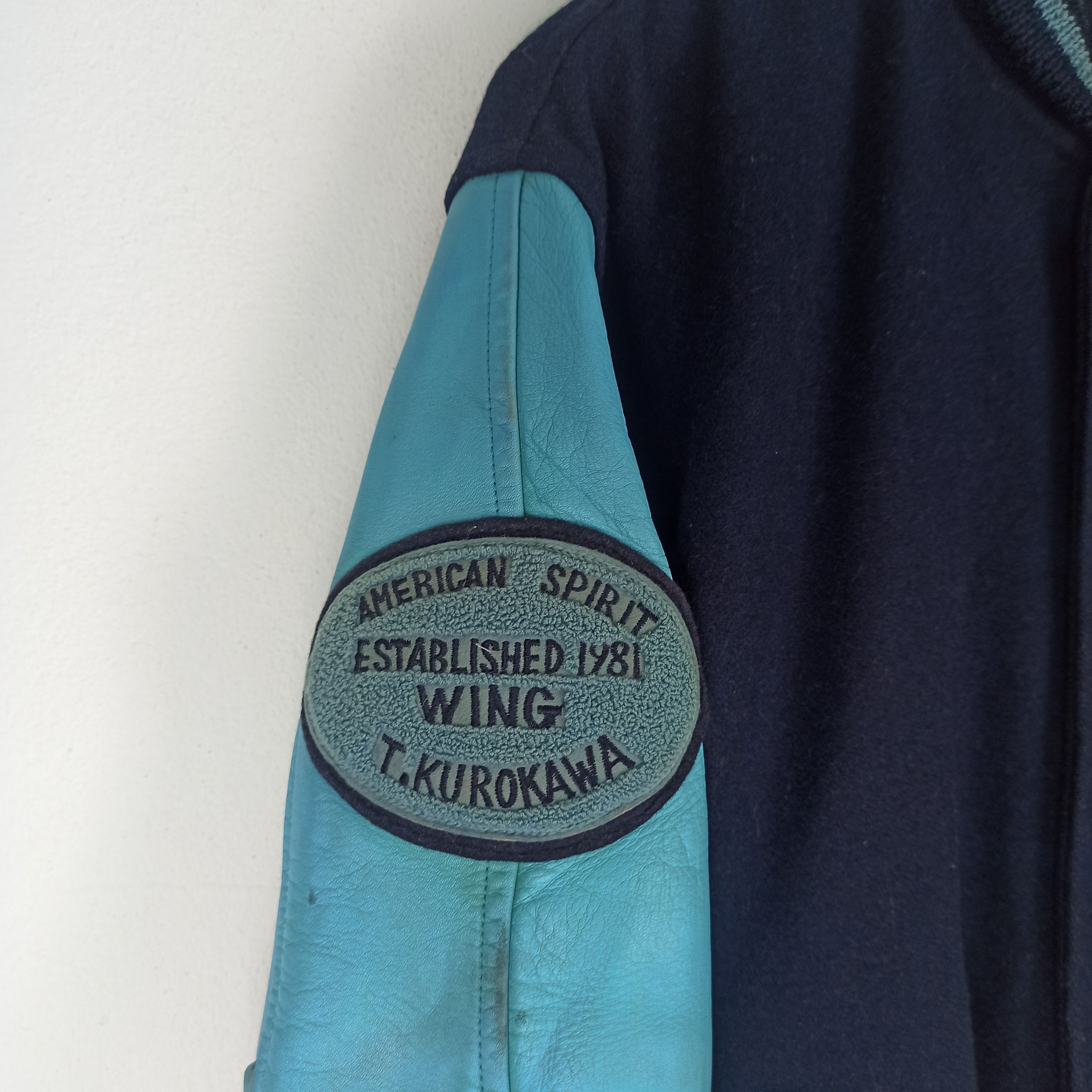 Japanese Brand Vintage Varsity Jacket WING American Spirit byQB Club Size US L / EU 52-54 / 3 - 3 Thumbnail