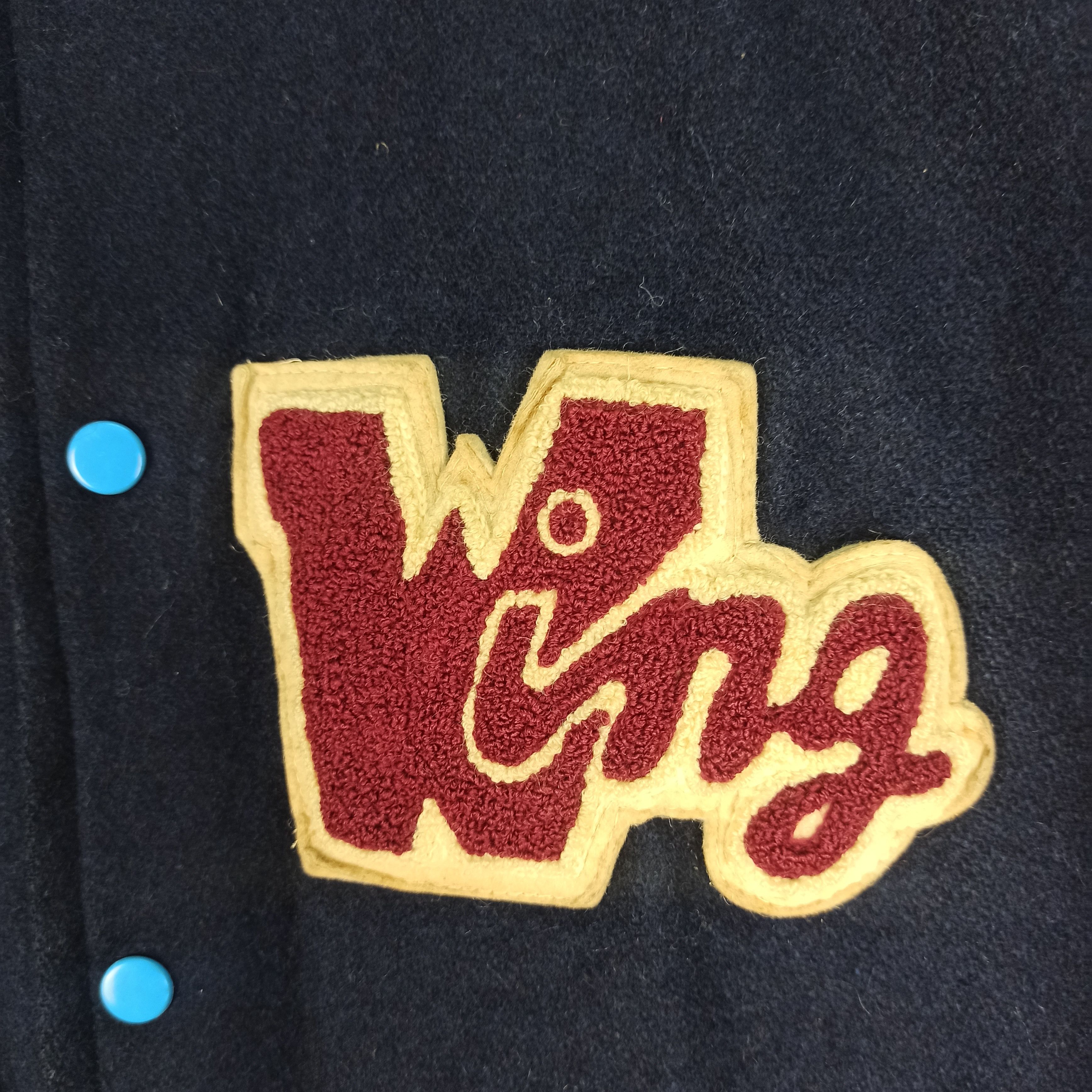 Japanese Brand Vintage Varsity Jacket WING American Spirit byQB Club Size US L / EU 52-54 / 3 - 5 Thumbnail
