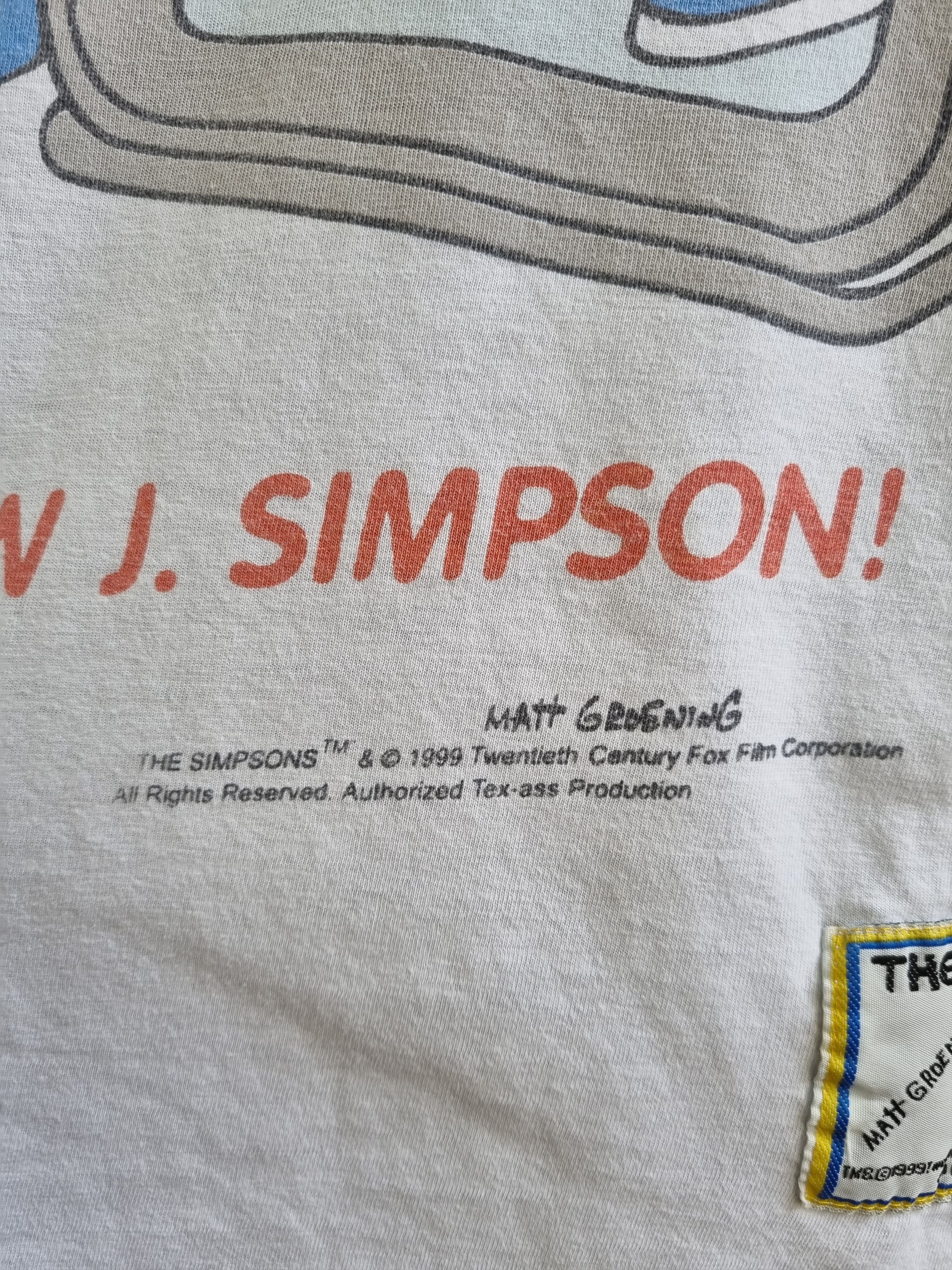 Cartoon Network × The Simpsons × Vintage Rare Vintage 1999 Bart Simpson Matt Groening Tee Size US L / EU 52-54 / 3 - 4 Thumbnail