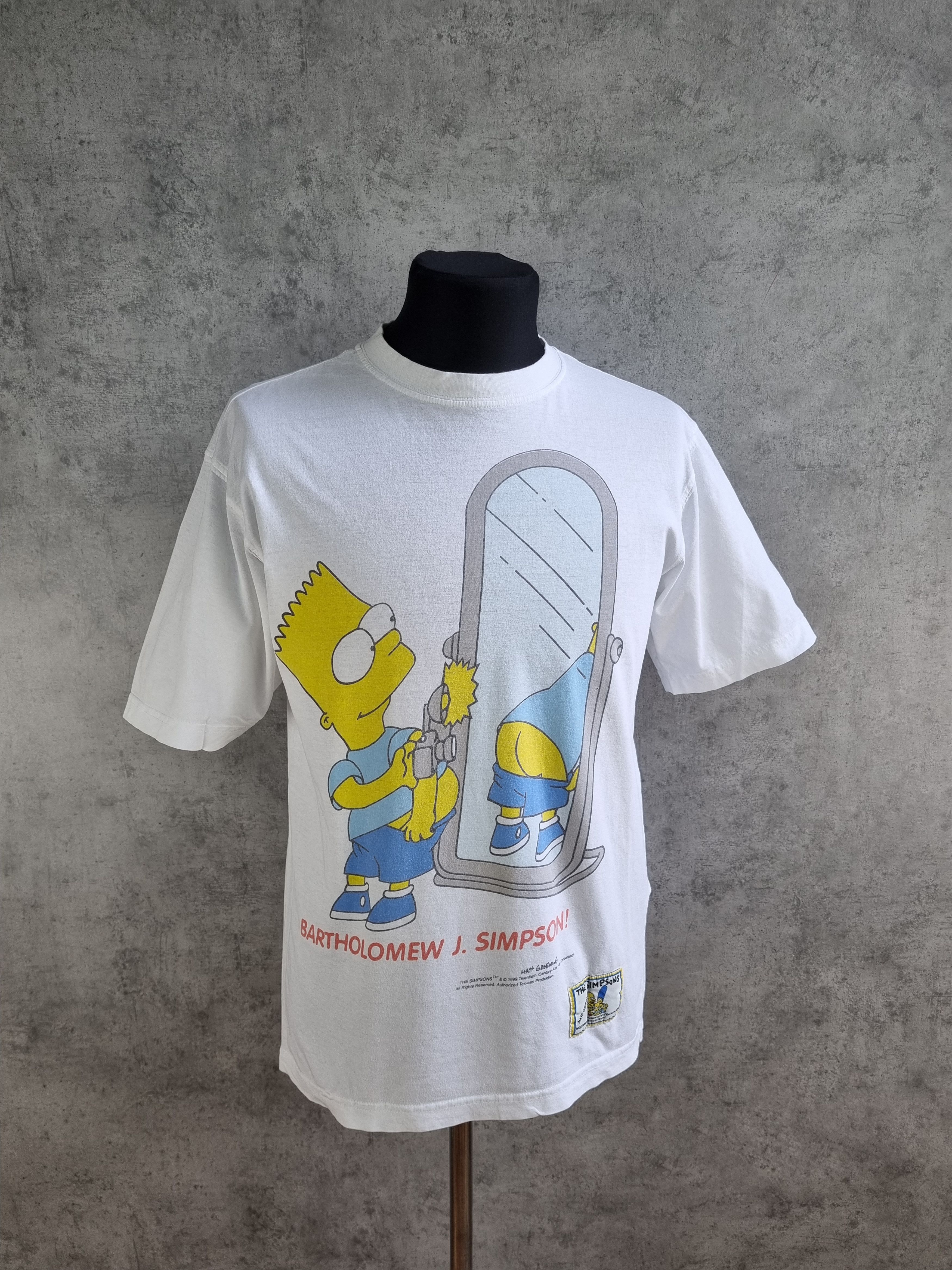 Cartoon Network × The Simpsons × Vintage Rare Vintage 1999 Bart Simpson Matt Groening Tee Size US L / EU 52-54 / 3 - 1 Thumbnail