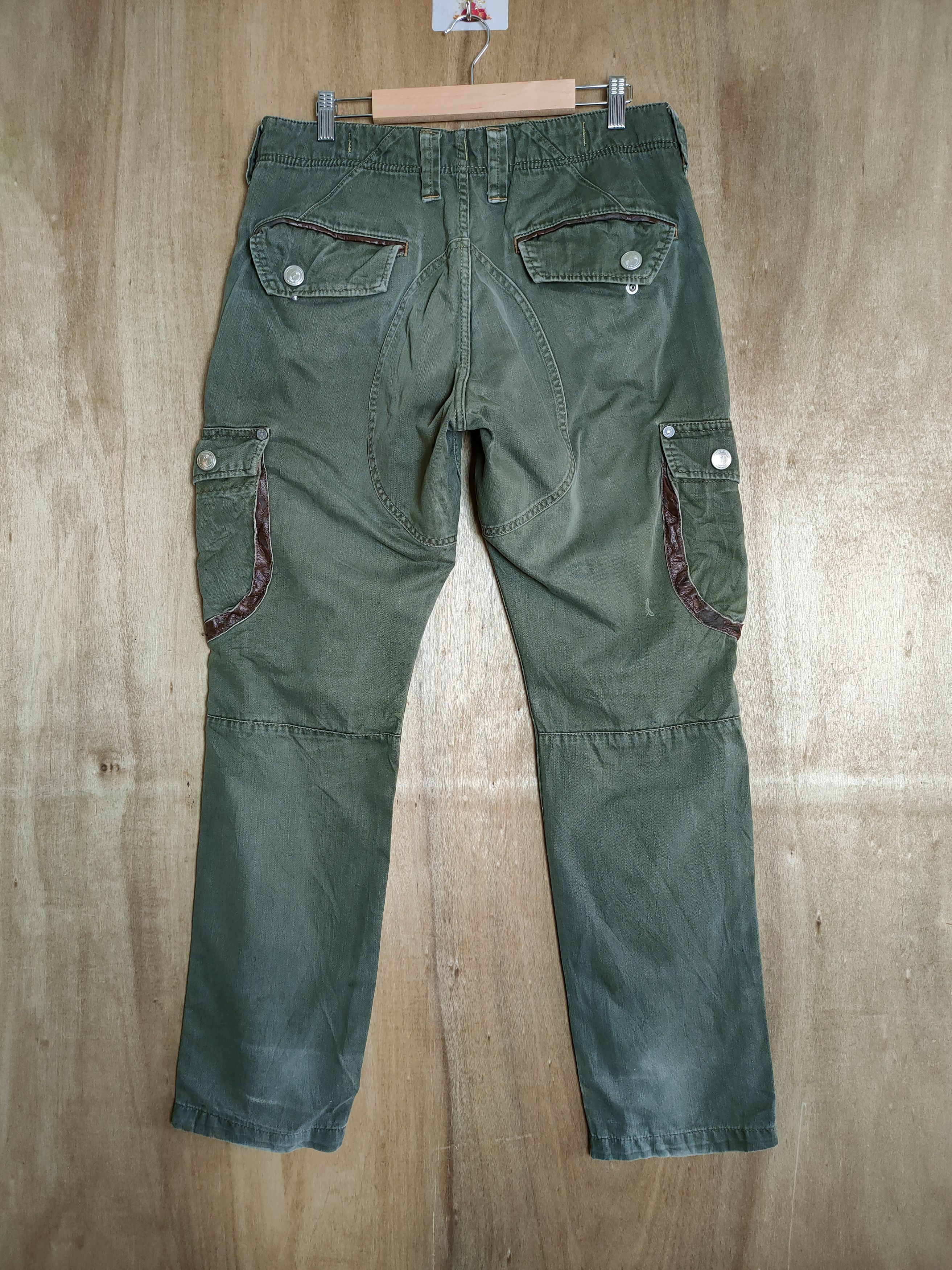 Japanese Brand JAPANESE BRAND VINTAGE FADED GREEN CARGO PANTS Size US 32 / EU 48 - 7 Thumbnail