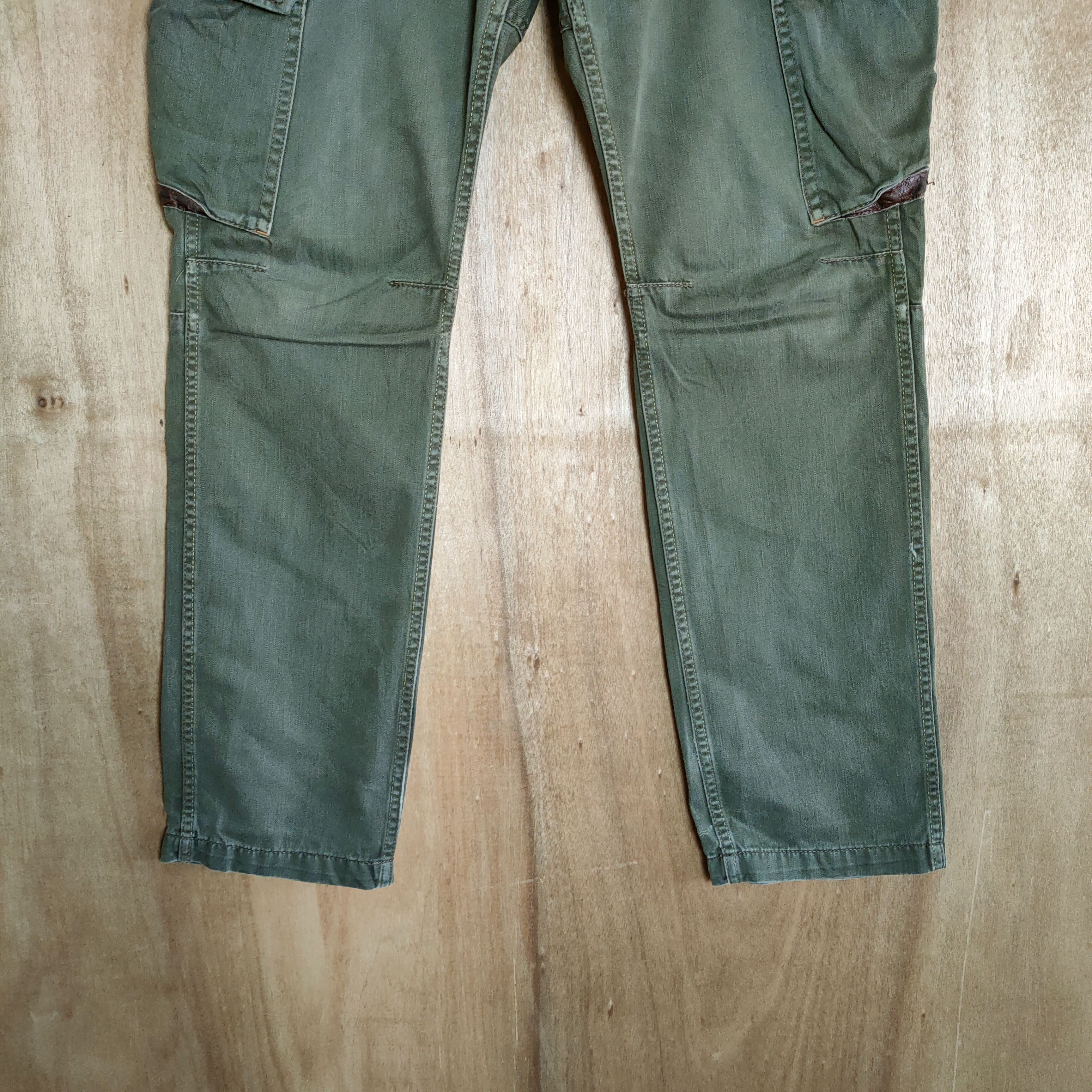 Japanese Brand JAPANESE BRAND VINTAGE FADED GREEN CARGO PANTS Size US 32 / EU 48 - 3 Thumbnail
