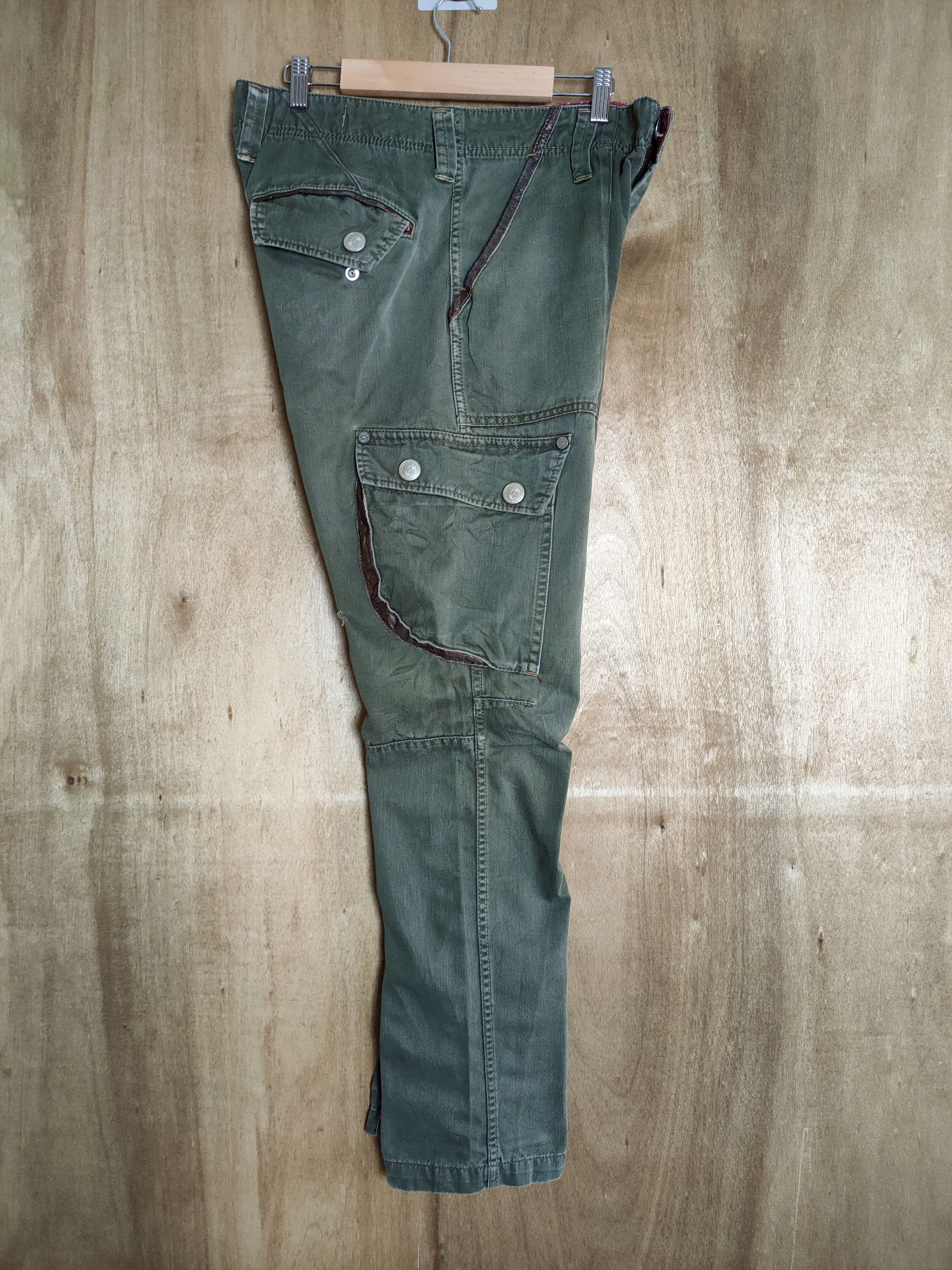 Japanese Brand JAPANESE BRAND VINTAGE FADED GREEN CARGO PANTS Size US 32 / EU 48 - 12 Thumbnail