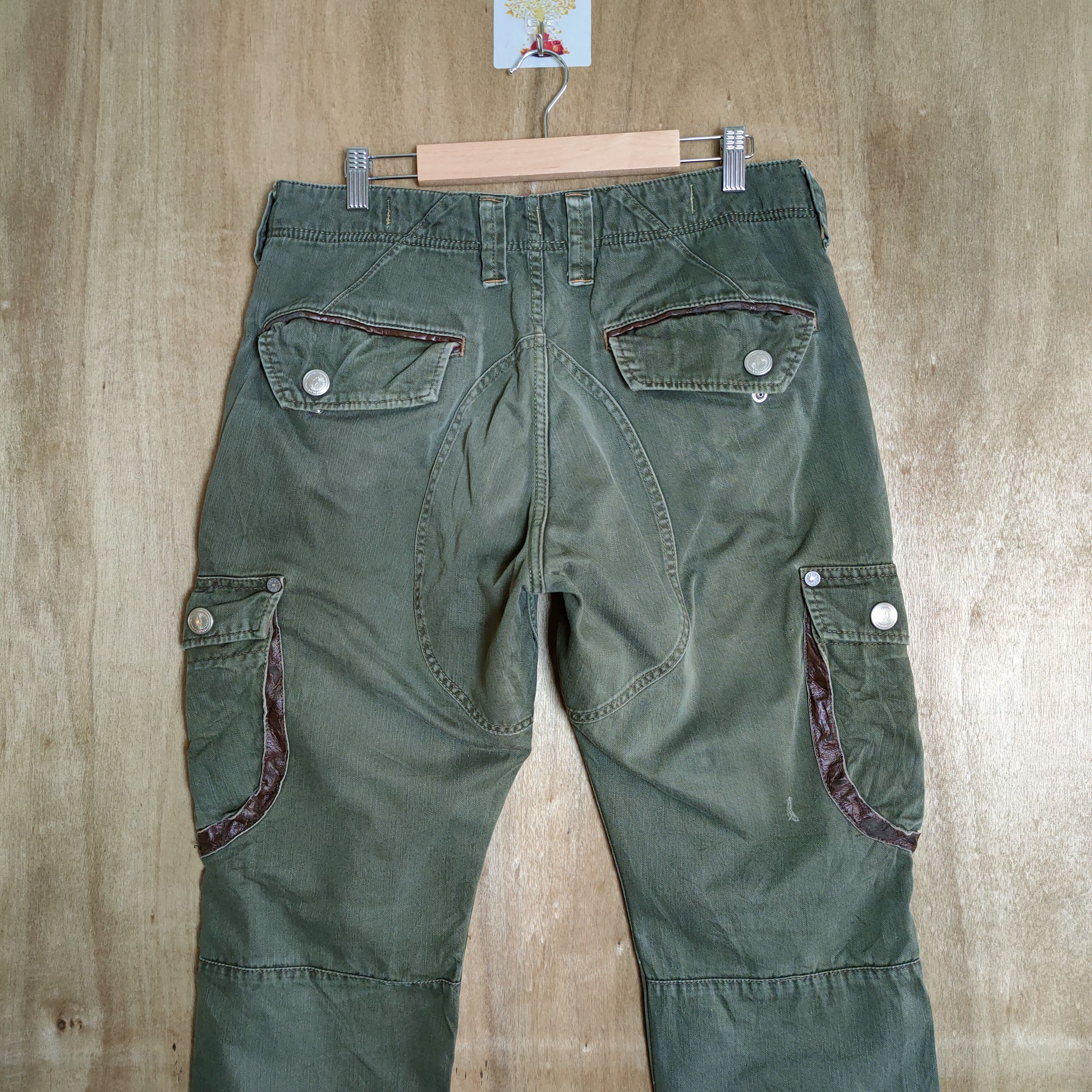 Japanese Brand JAPANESE BRAND VINTAGE FADED GREEN CARGO PANTS Size US 32 / EU 48 - 8 Thumbnail