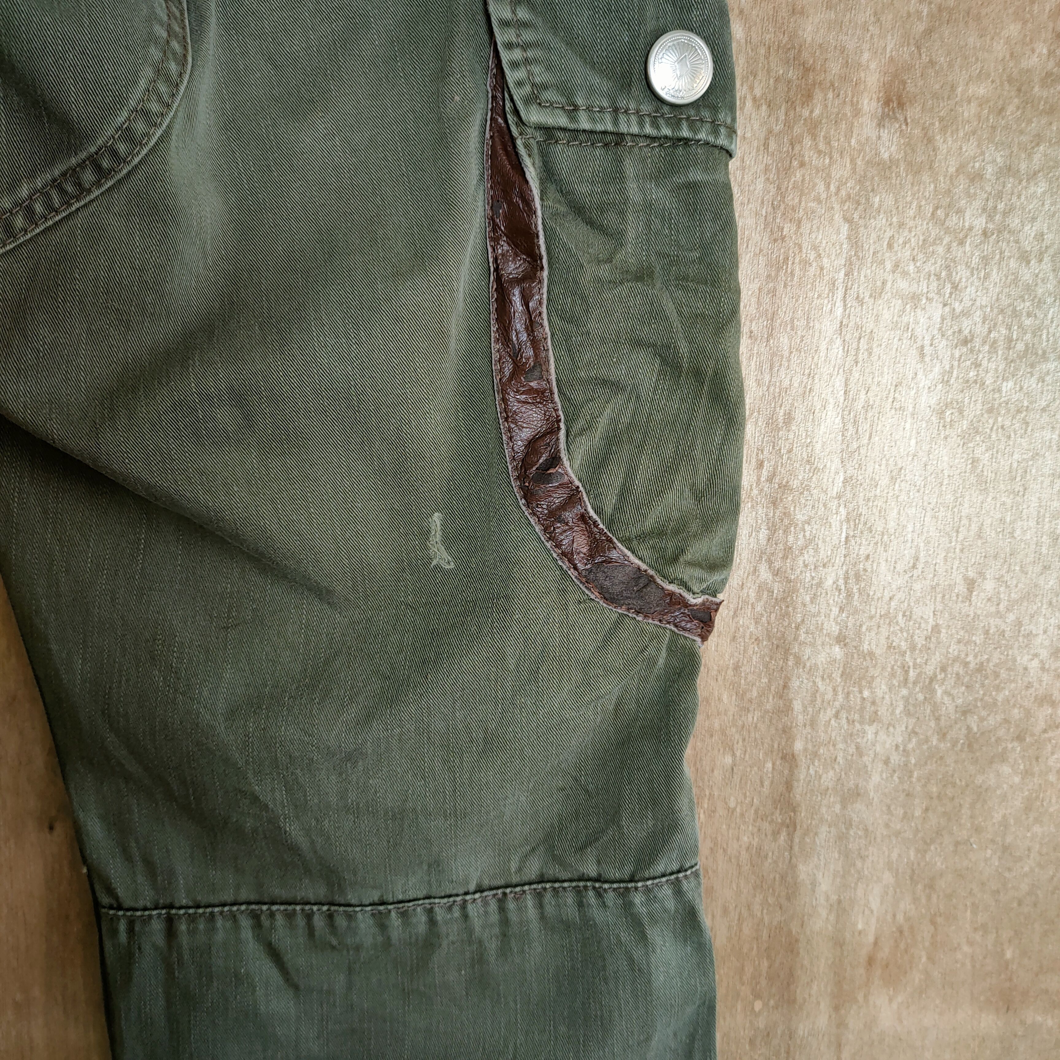 Japanese Brand JAPANESE BRAND VINTAGE FADED GREEN CARGO PANTS Size US 32 / EU 48 - 11 Thumbnail