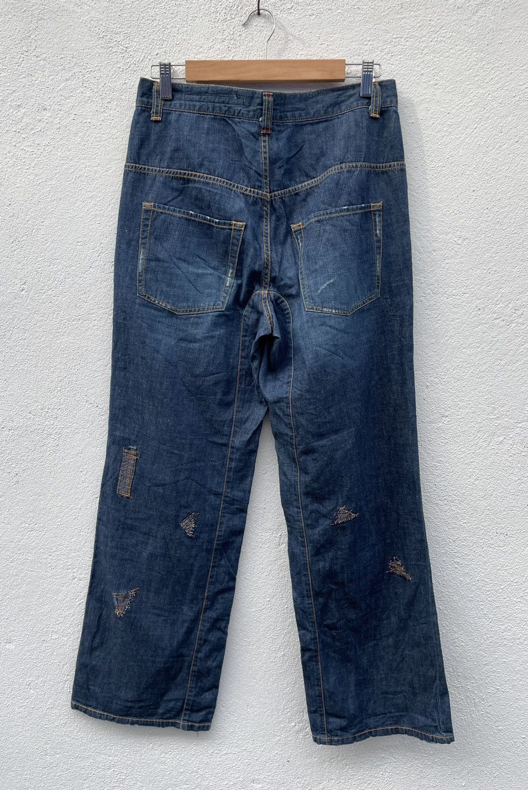 Issey Miyake Sinaokuwahara Light Denim Design Pants Size US 31 - 6 Thumbnail
