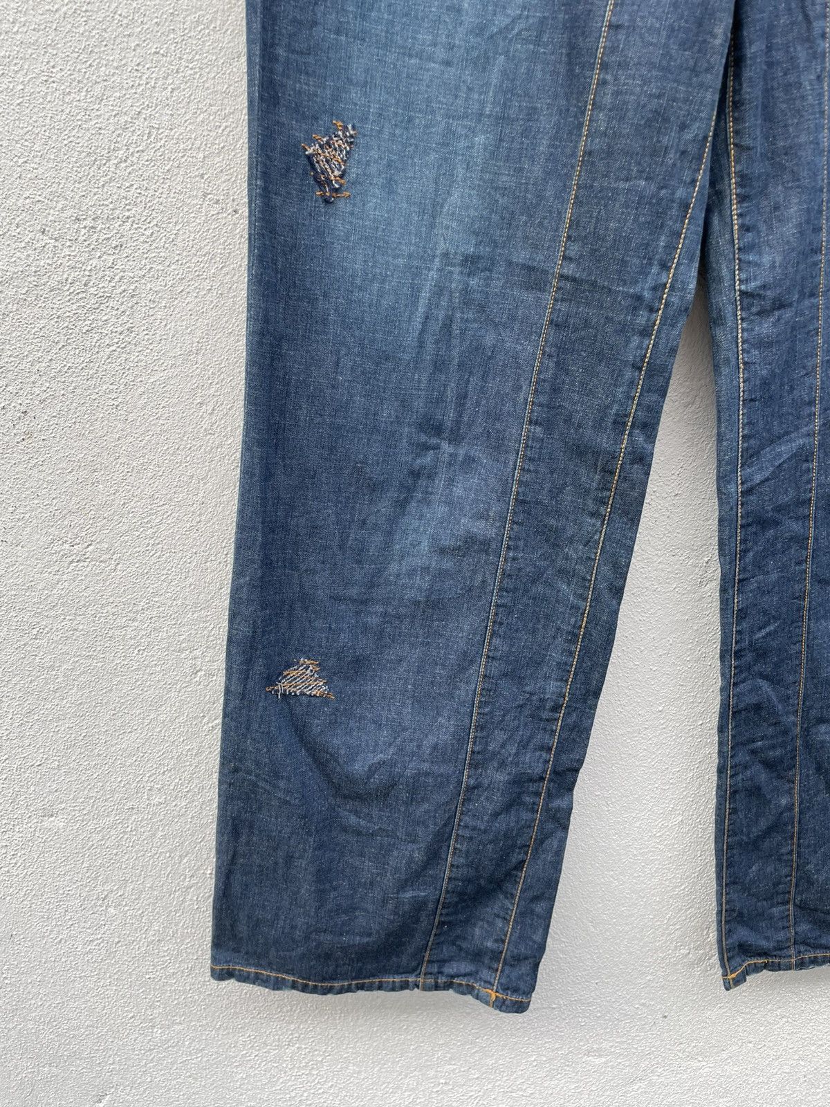 Issey Miyake Sinaokuwahara Light Denim Design Pants Size US 31 - 5 Thumbnail
