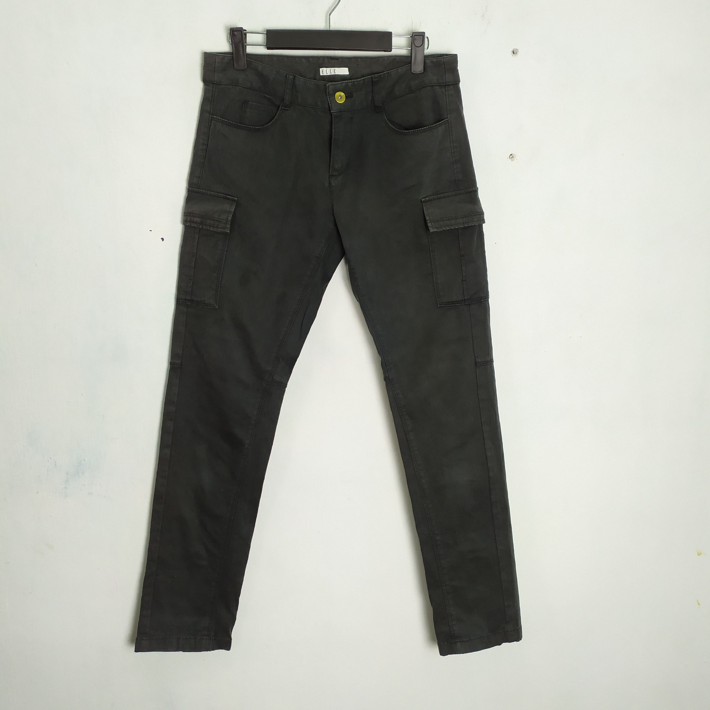 Japanese Brand × Vision Streetwear ELLE BLACK SKINNY CARGO PANTS Size US 29 - 1 Thumbnail