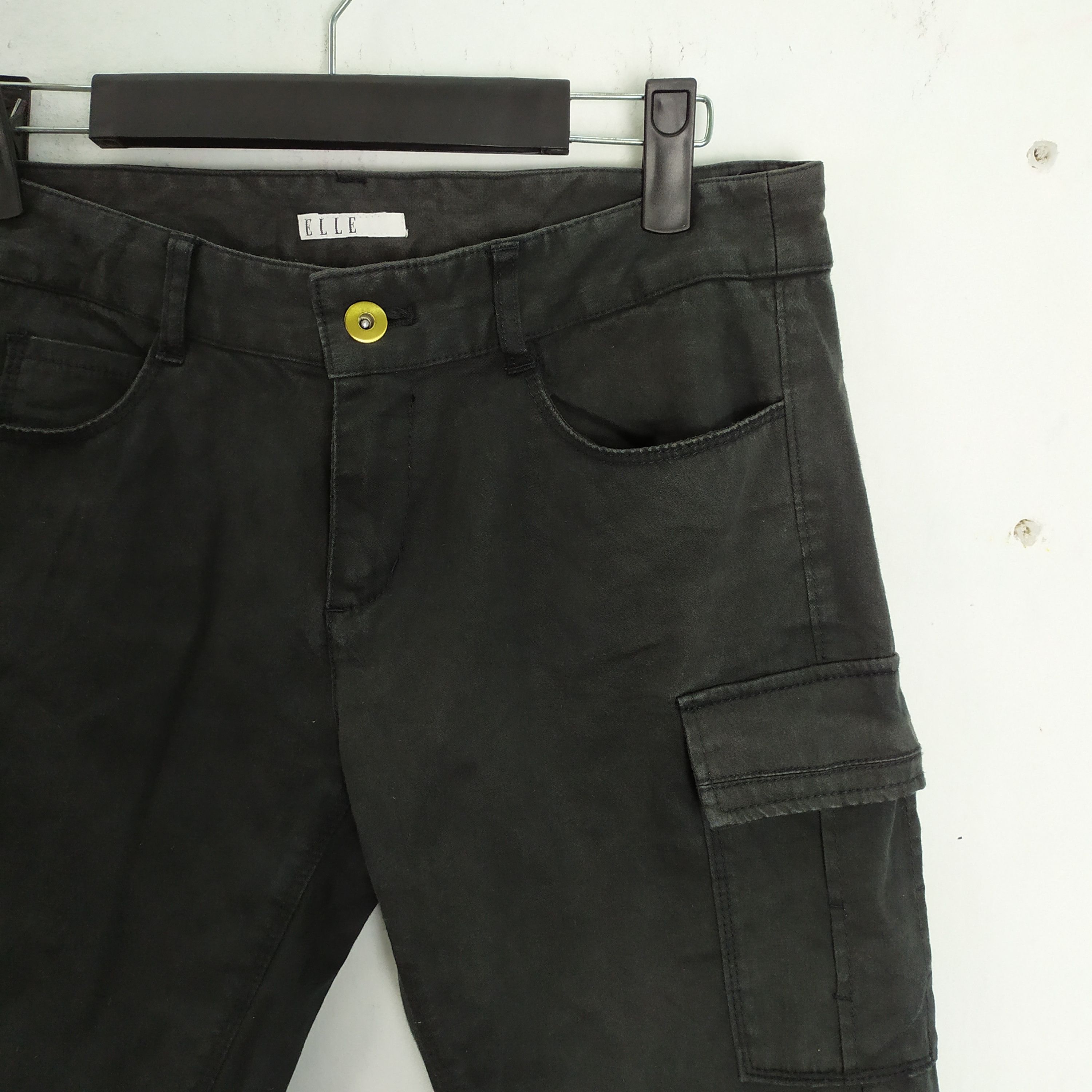 Japanese Brand × Vision Streetwear ELLE BLACK SKINNY CARGO PANTS Size US 29 - 4 Thumbnail