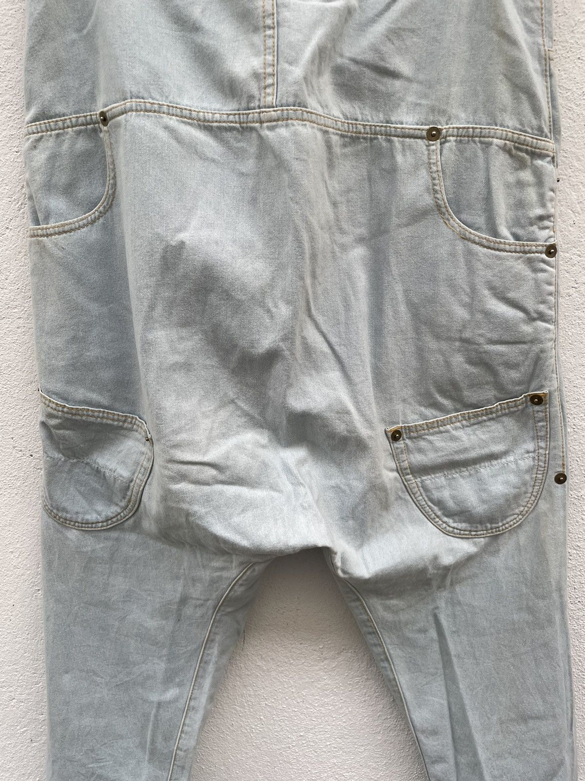 Issey Miyake Mercibeaucoup Jevous Enprie Inspired Drop Crotch Pants Size US 34 / EU 50 - 8 Thumbnail