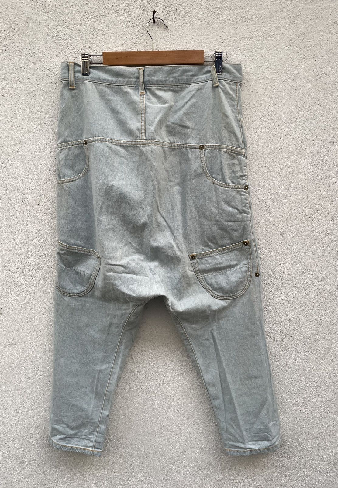 Issey Miyake Mercibeaucoup Jevous Enprie Inspired Drop Crotch Pants Size US 34 / EU 50 - 1 Thumbnail