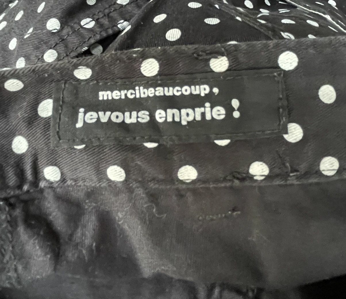 Issey Miyake Mercibeaucoup Jevous Enprie Polka Dot Drop Crotch Pants Size US 30 / EU 46 - 12 Thumbnail