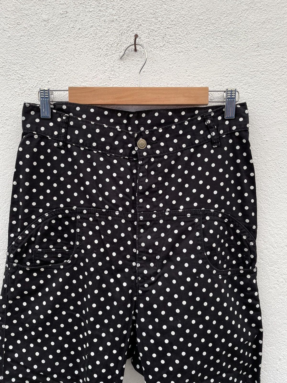 Issey Miyake Mercibeaucoup Jevous Enprie Polka Dot Drop Crotch Pants Size US 30 / EU 46 - 2 Thumbnail