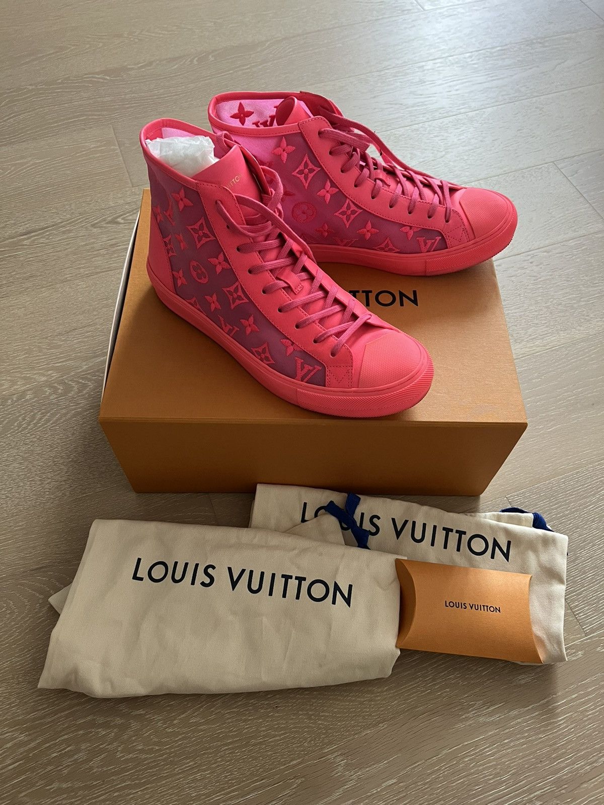 Louis Vuitton Men's Virgil Abloh Tattoo High Top Sneaker