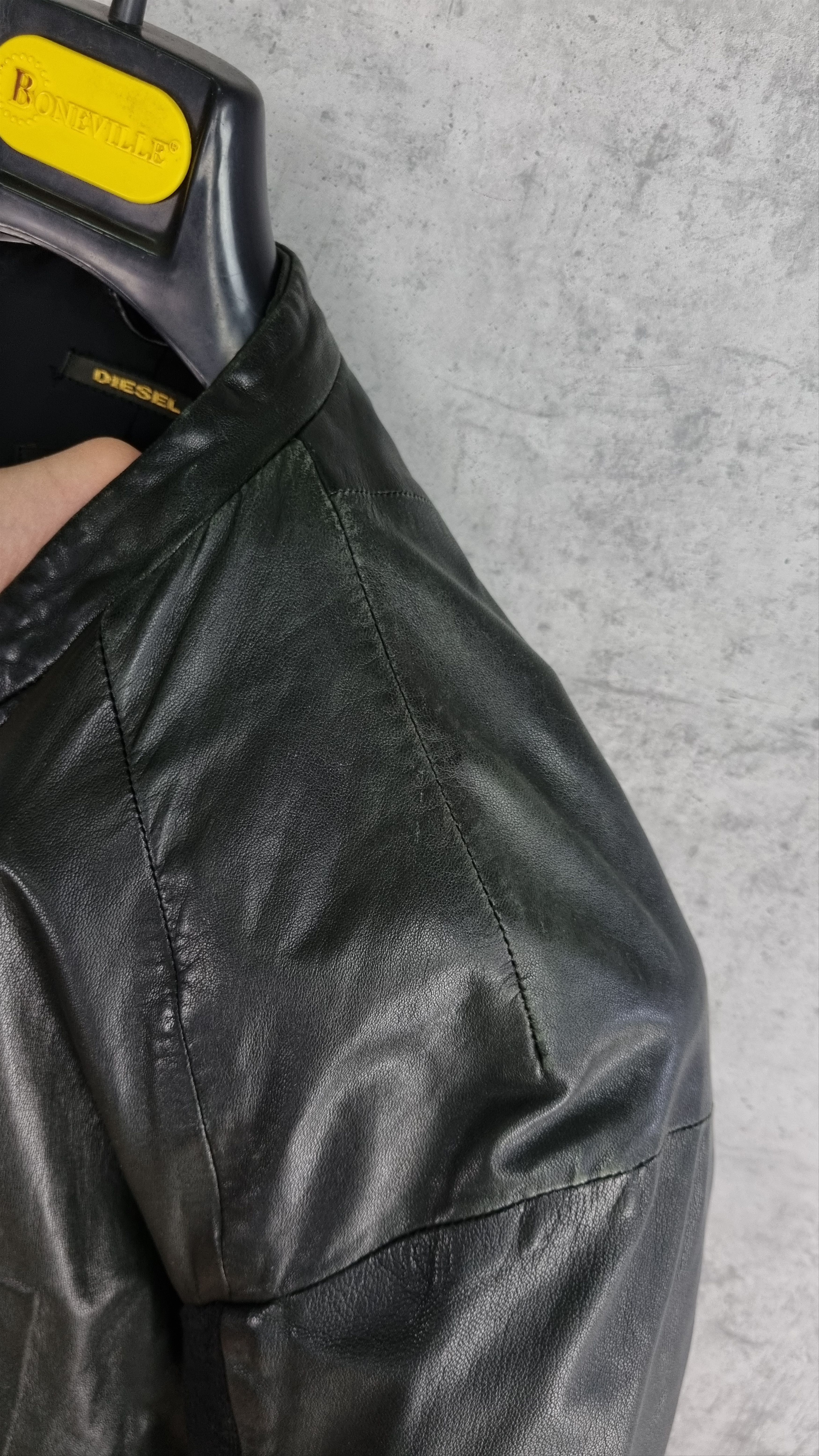 Diesel × Diesel Black Gold × Genuine Leather Diesel Balck Gold Leather Biker Jacket Size US L / EU 52-54 / 3 - 18 Thumbnail