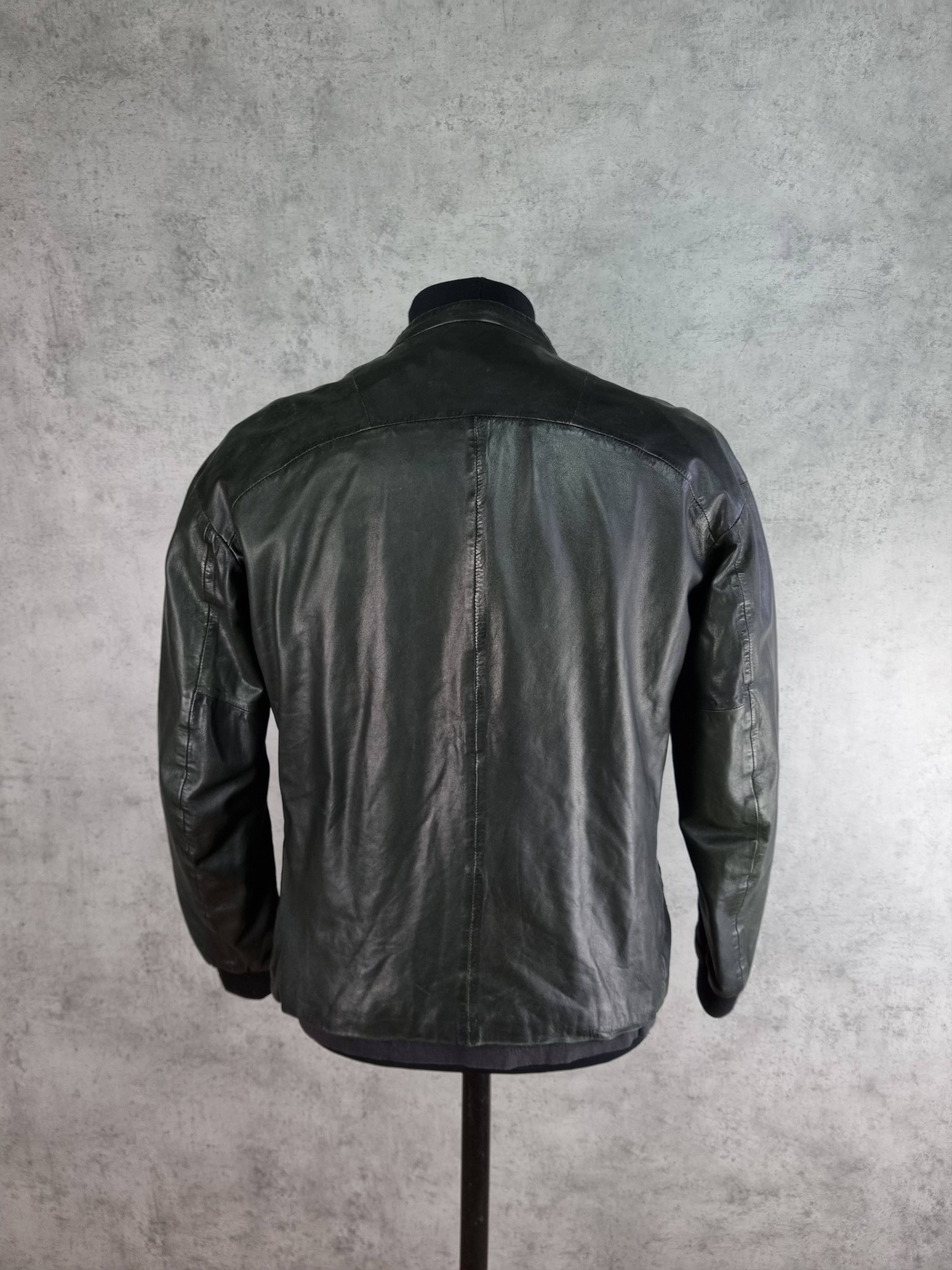 Diesel × Diesel Black Gold × Genuine Leather Diesel Balck Gold Leather Biker Jacket Size US L / EU 52-54 / 3 - 22 Thumbnail