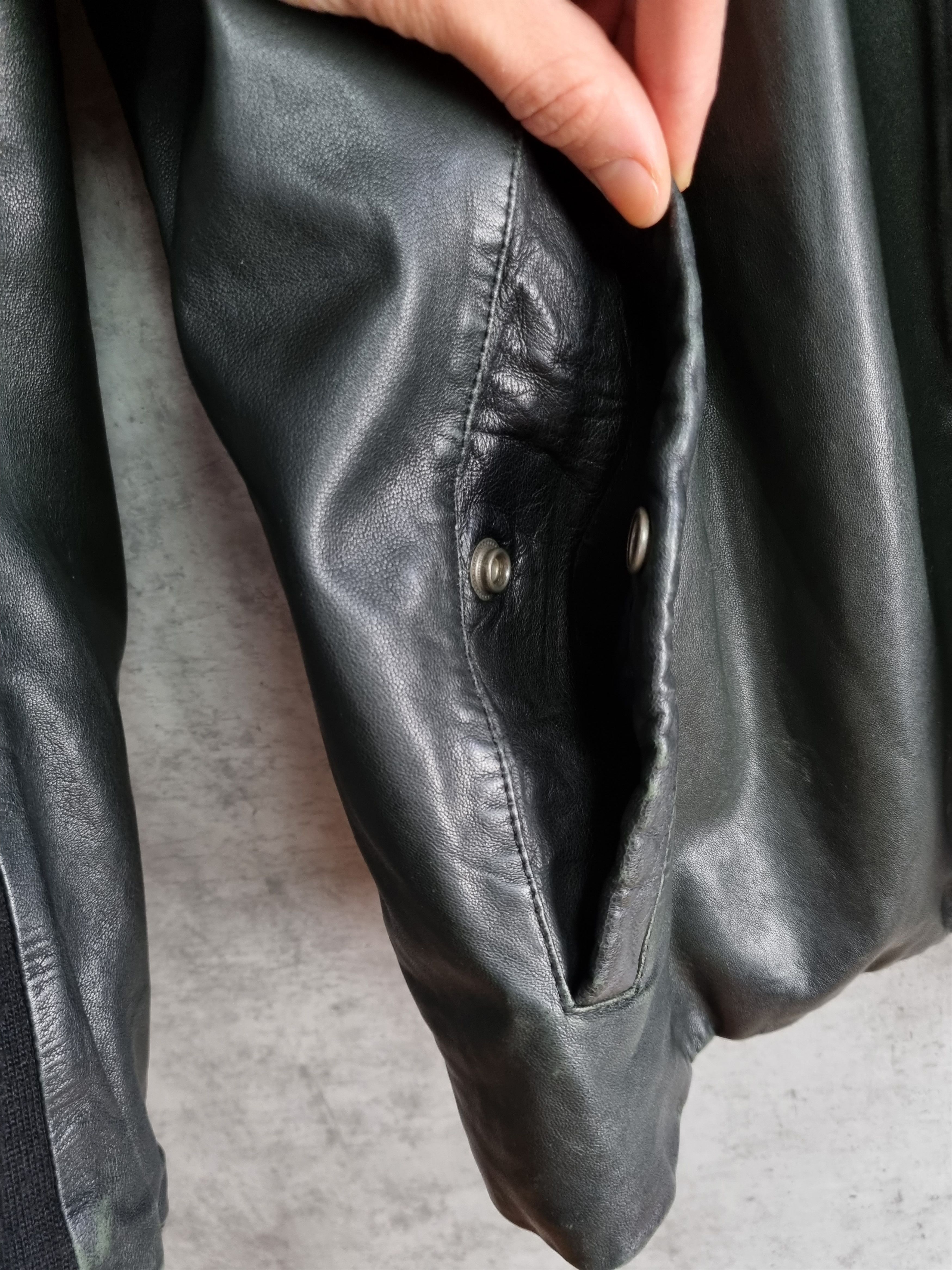 Diesel × Diesel Black Gold × Genuine Leather Diesel Balck Gold Leather Biker Jacket Size US L / EU 52-54 / 3 - 14 Thumbnail