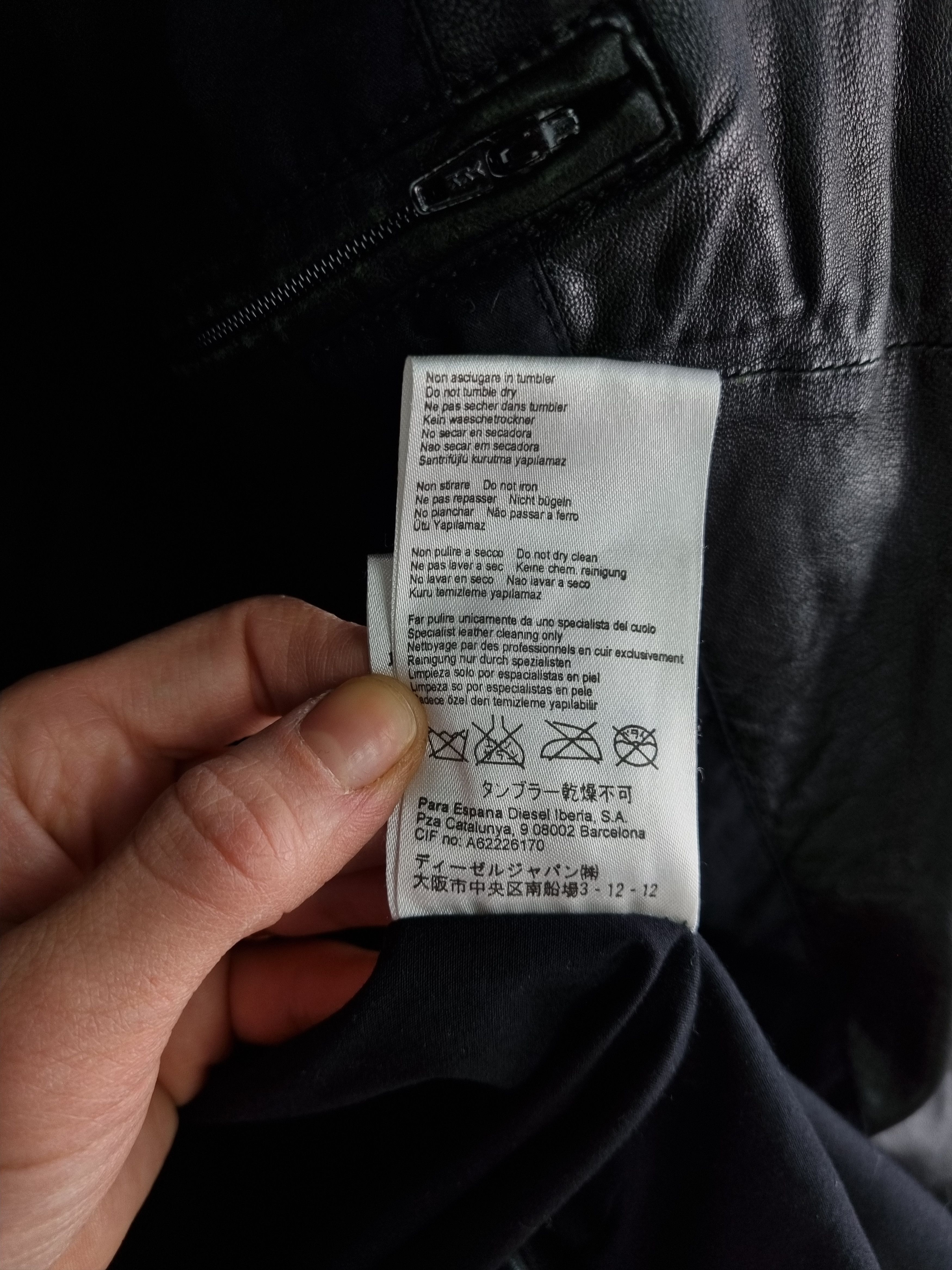 Diesel × Diesel Black Gold × Genuine Leather Diesel Balck Gold Leather Biker Jacket Size US L / EU 52-54 / 3 - 11 Thumbnail