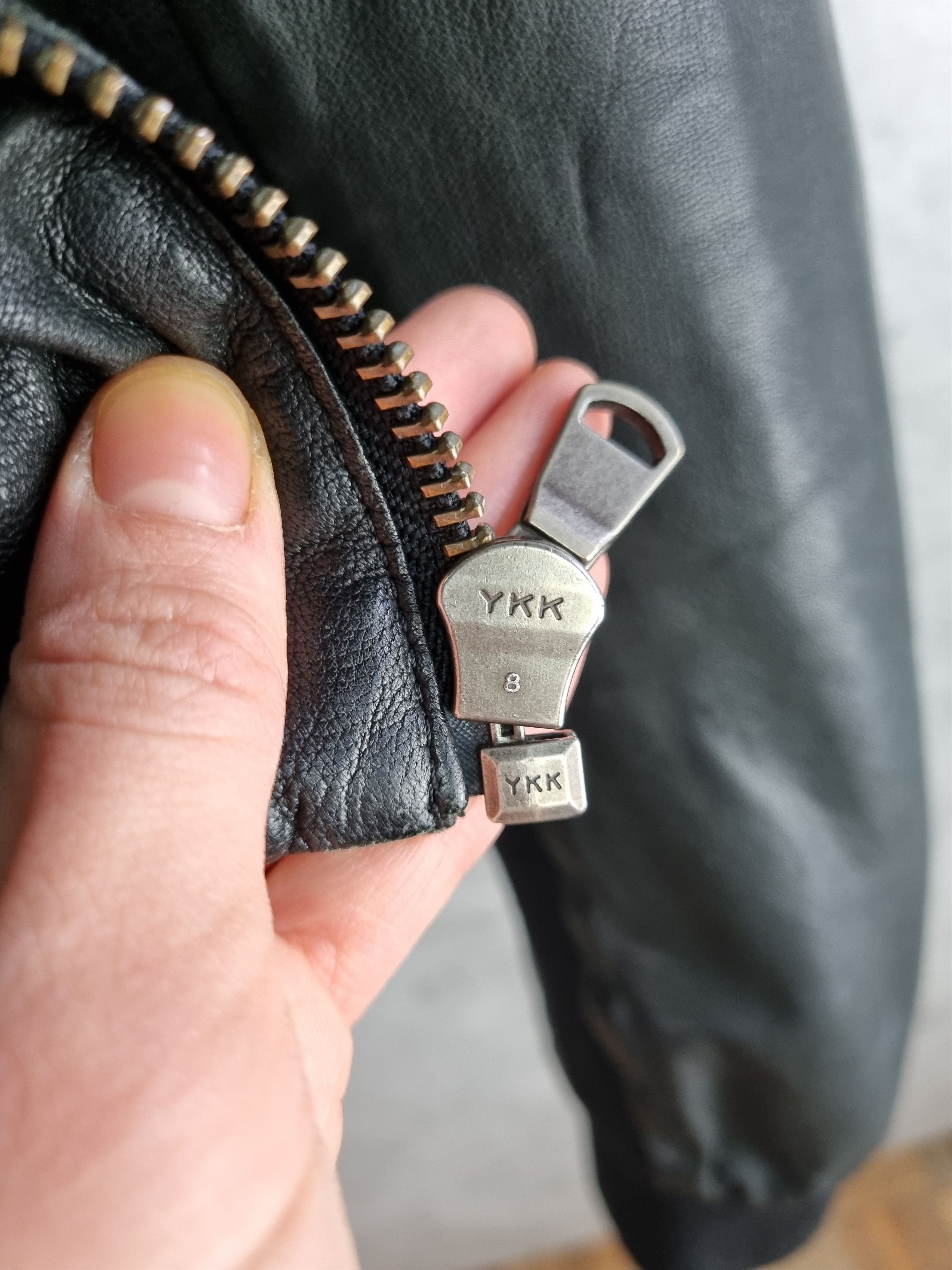 Diesel × Diesel Black Gold × Genuine Leather Diesel Balck Gold Leather Biker Jacket Size US L / EU 52-54 / 3 - 9 Thumbnail