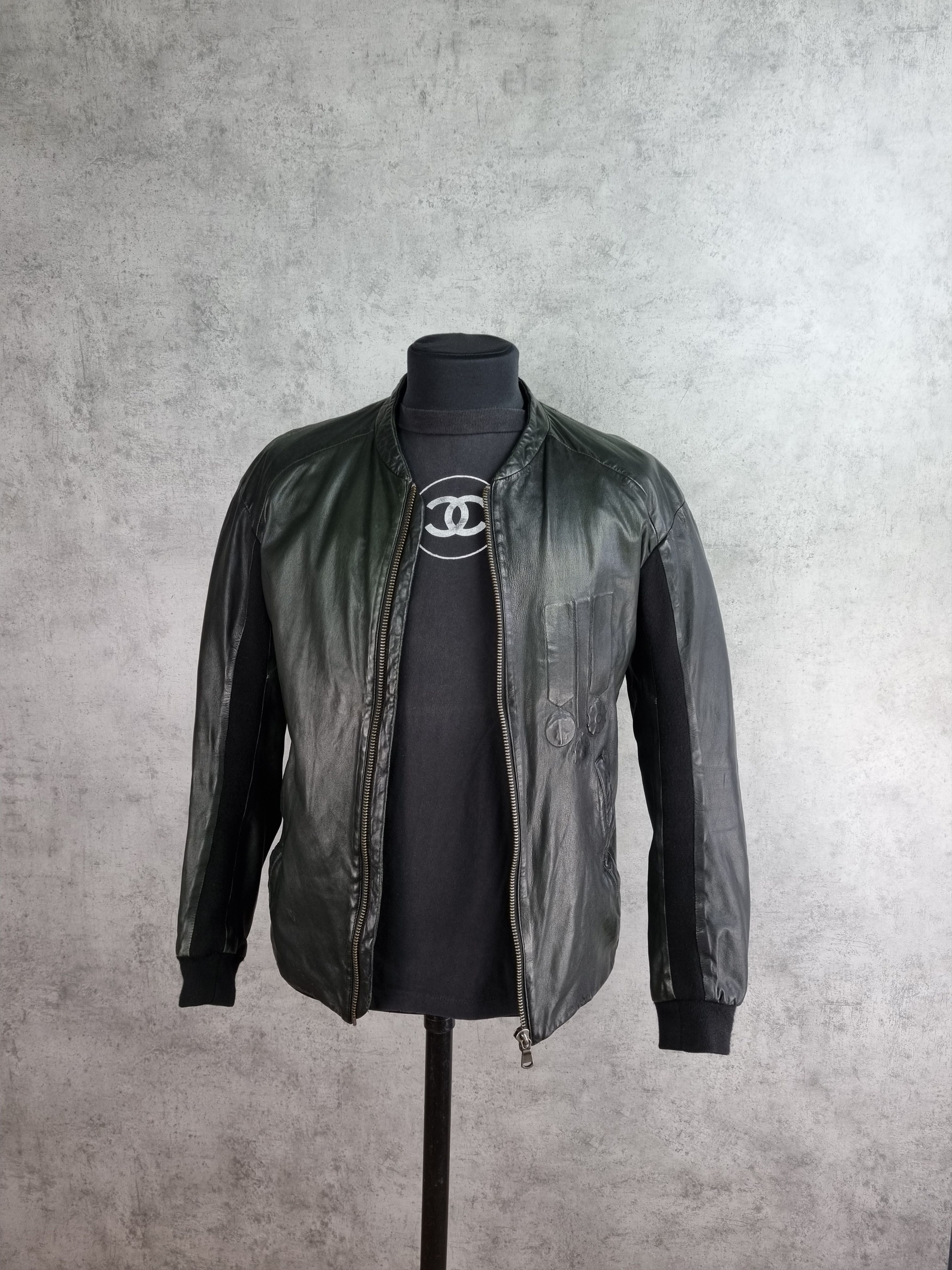Diesel × Diesel Black Gold × Genuine Leather Diesel Balck Gold Leather Biker Jacket Size US L / EU 52-54 / 3 - 21 Thumbnail