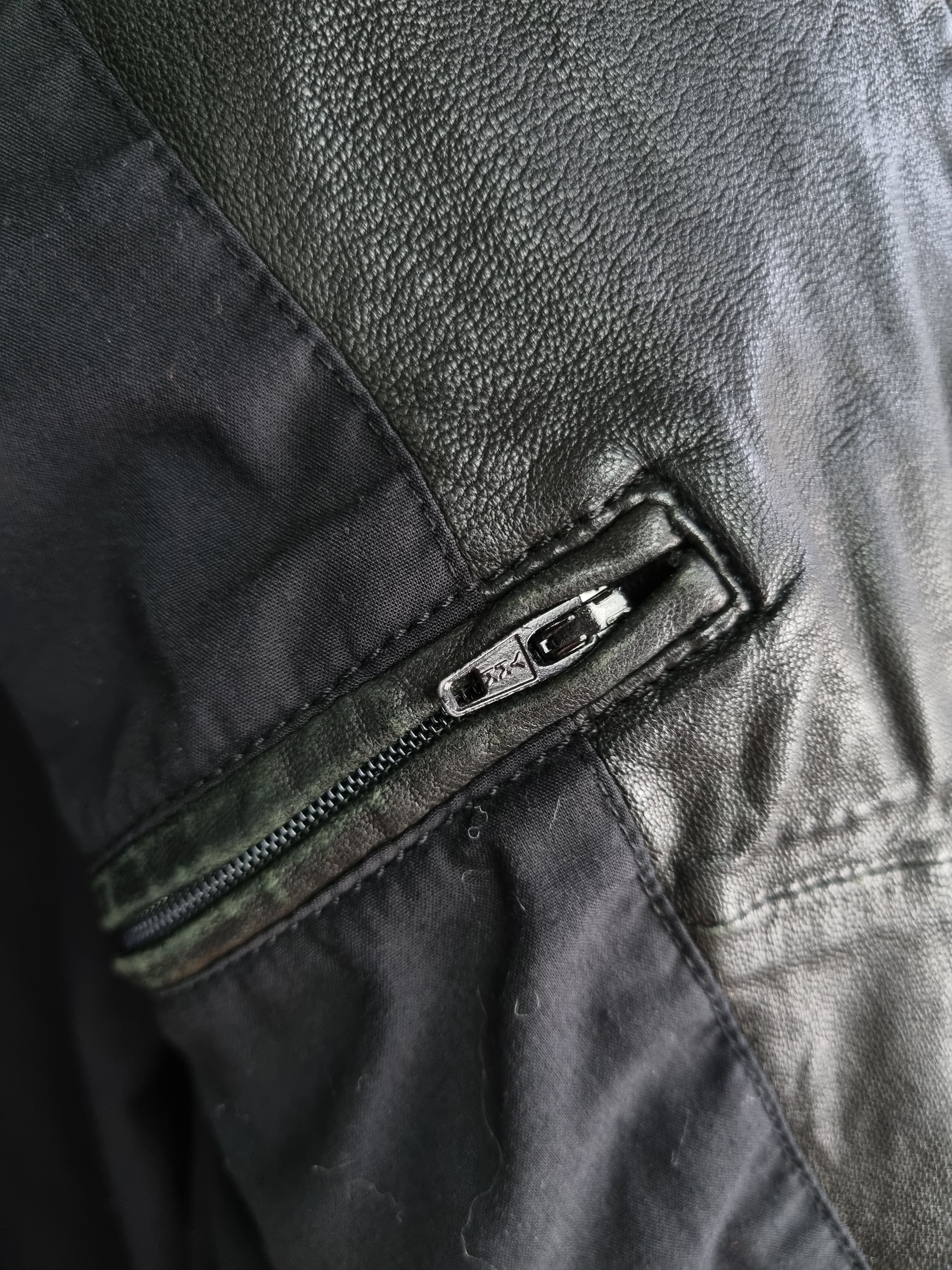 Diesel × Diesel Black Gold × Genuine Leather Diesel Balck Gold Leather Biker Jacket Size US L / EU 52-54 / 3 - 13 Thumbnail