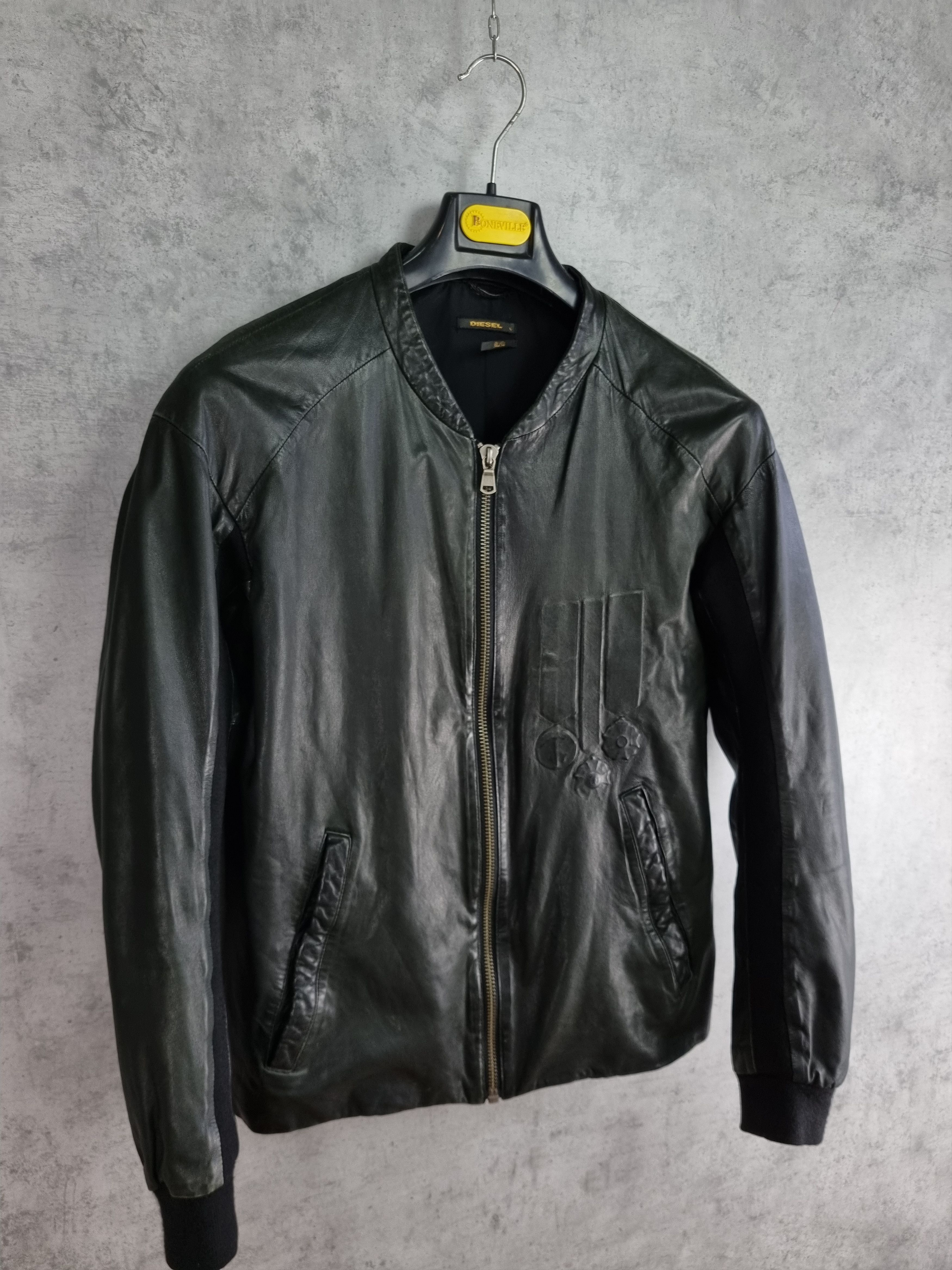 Diesel × Diesel Black Gold × Genuine Leather Diesel Balck Gold Leather Biker Jacket Size US L / EU 52-54 / 3 - 3 Thumbnail