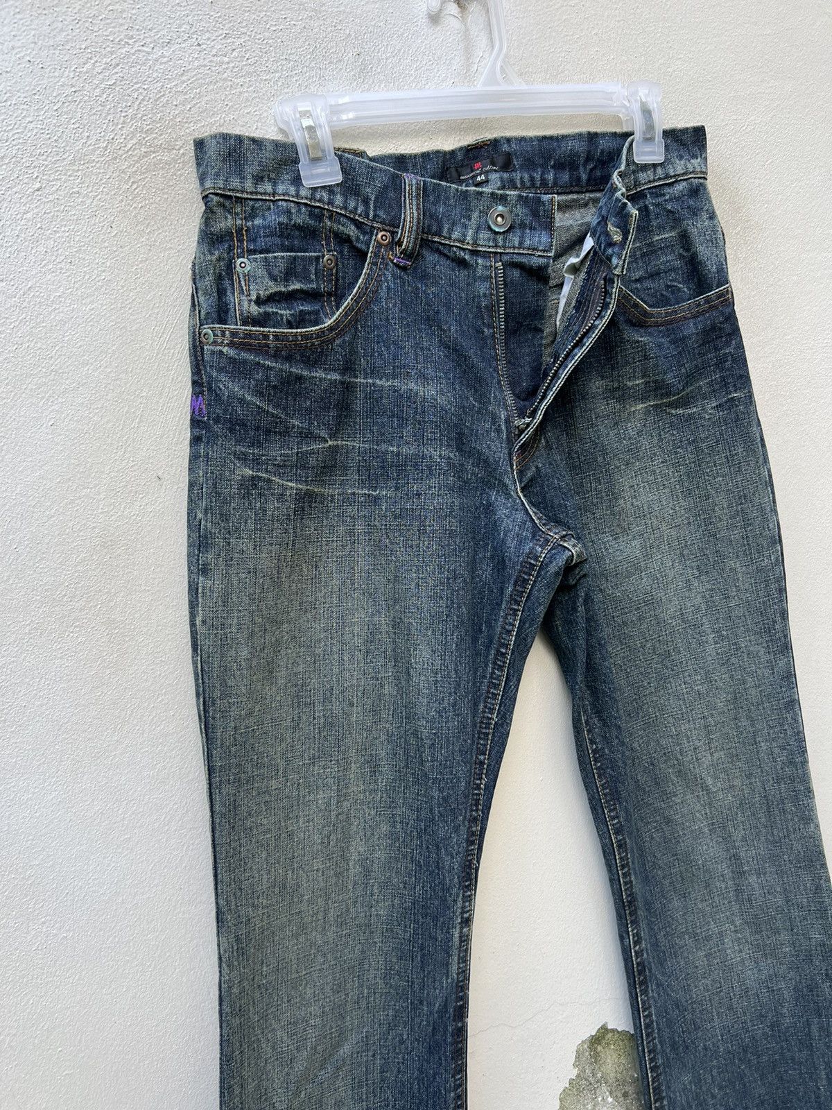 Vintage Vintage Custom Culture Japan Fade Denim Flare Jeans Size US 30 / EU 46 - 9 Thumbnail