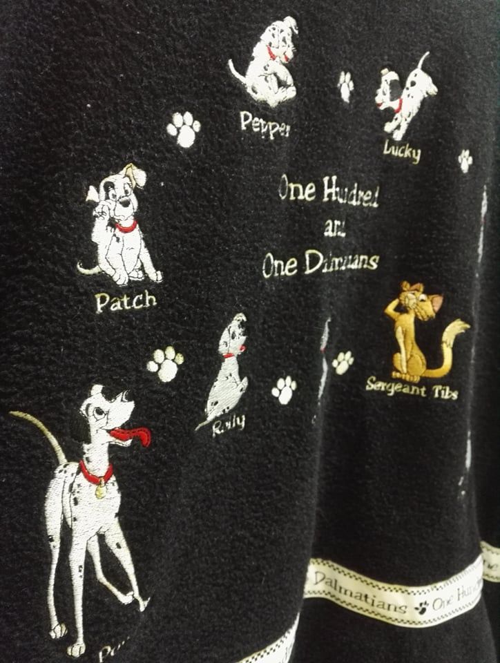 Cartoon Network RARE!! 101 Dalmatians Fleece Jacket (code 13) Size US XL / EU 56 / 4 - 2 Thumbnail