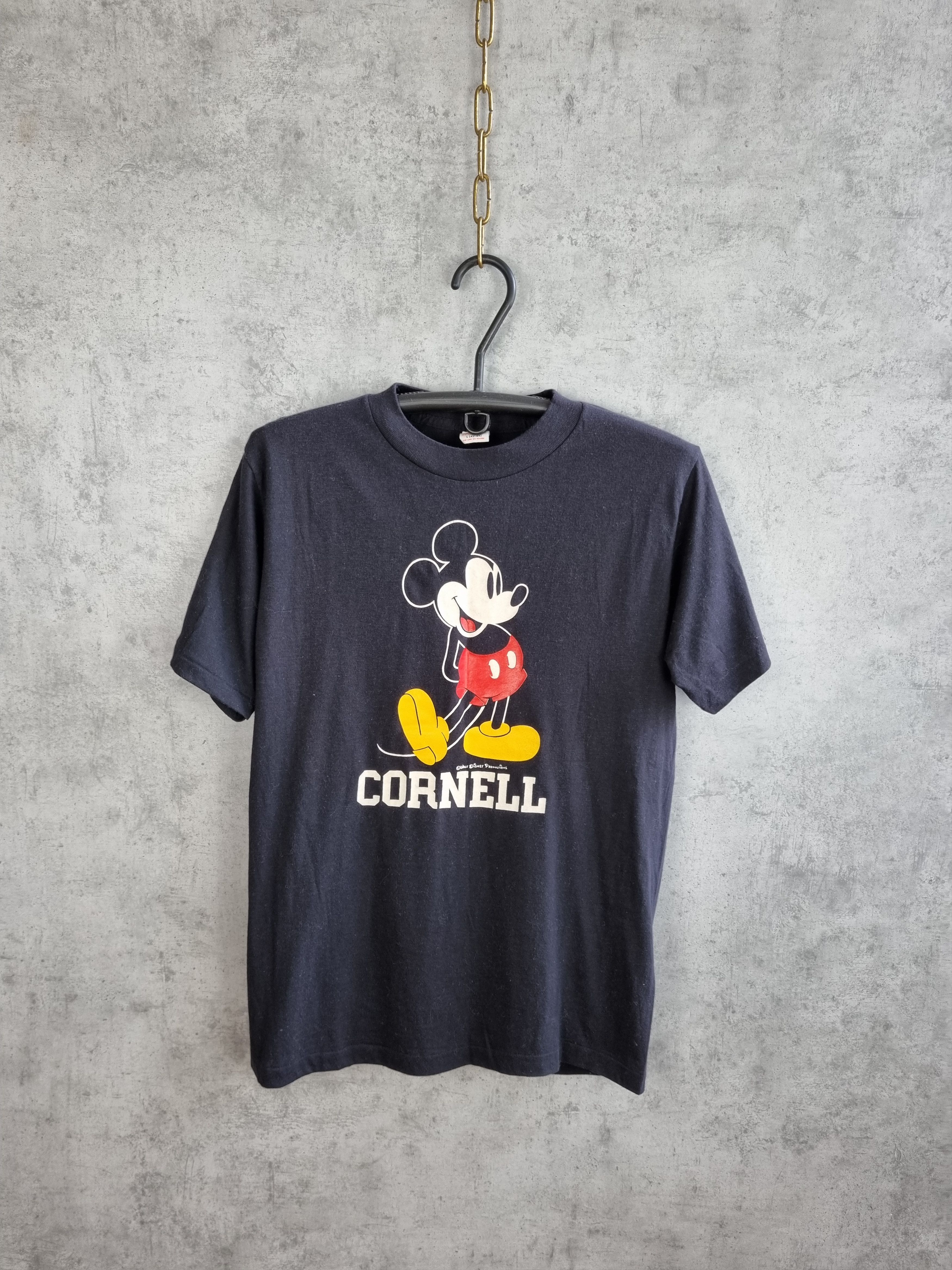 image of Made In USA x Mickey Mouse 80's Single Stitch Vintage Mickey Mouse Tee Shirt in Black (Size XL)