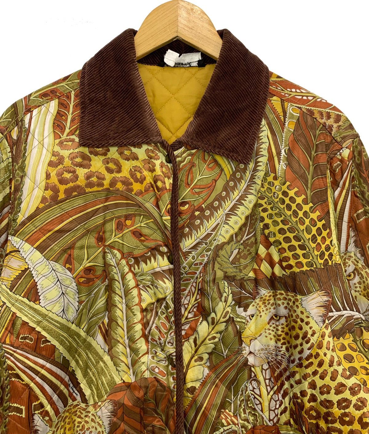 Salvatore Ferragamo × Vintage SENDOFFERS Salvatore Ferragamo Jungle Motif Printed Jacket Size US M / EU 48-50 / 2 - 2 Thumbnail