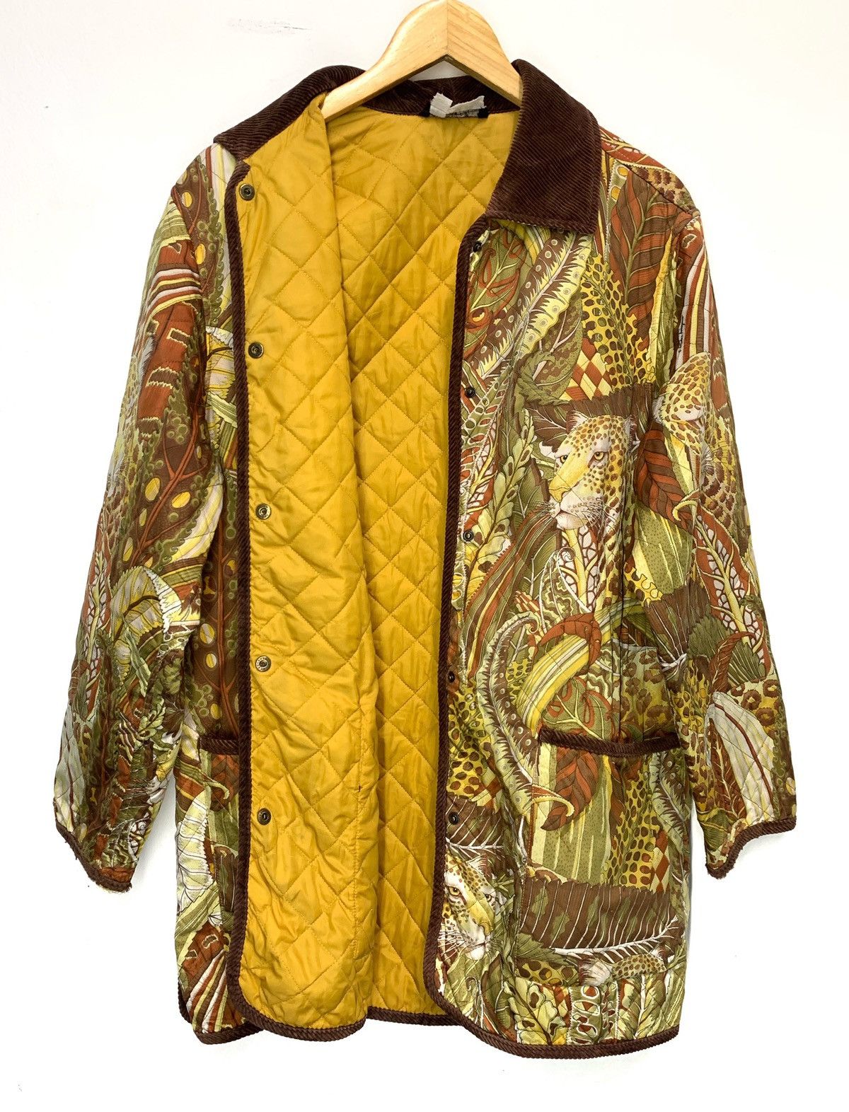 Salvatore Ferragamo × Vintage SENDOFFERS Salvatore Ferragamo Jungle Motif Printed Jacket Size US M / EU 48-50 / 2 - 7 Thumbnail