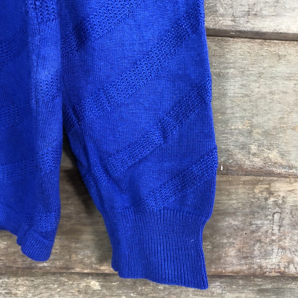 Issey Miyake DLL Tete Homme issey miyake Blue Knitwear sweatshirt #c675 Size US M / EU 48-50 / 2 - 4 Thumbnail