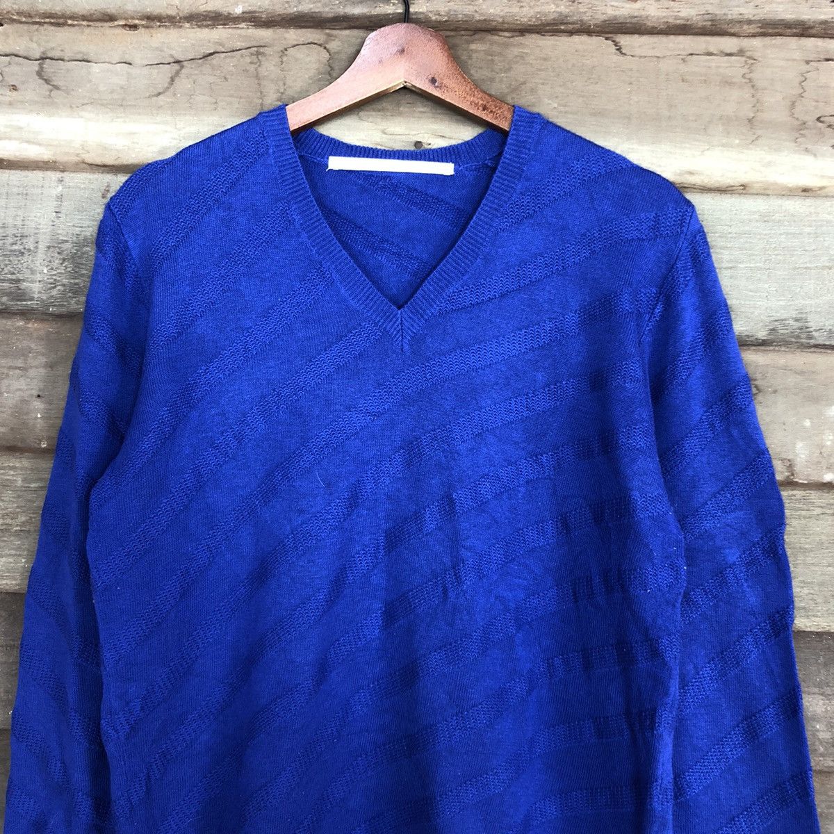 Issey Miyake DLL Tete Homme issey miyake Blue Knitwear sweatshirt #c675 Size US M / EU 48-50 / 2 - 2 Thumbnail