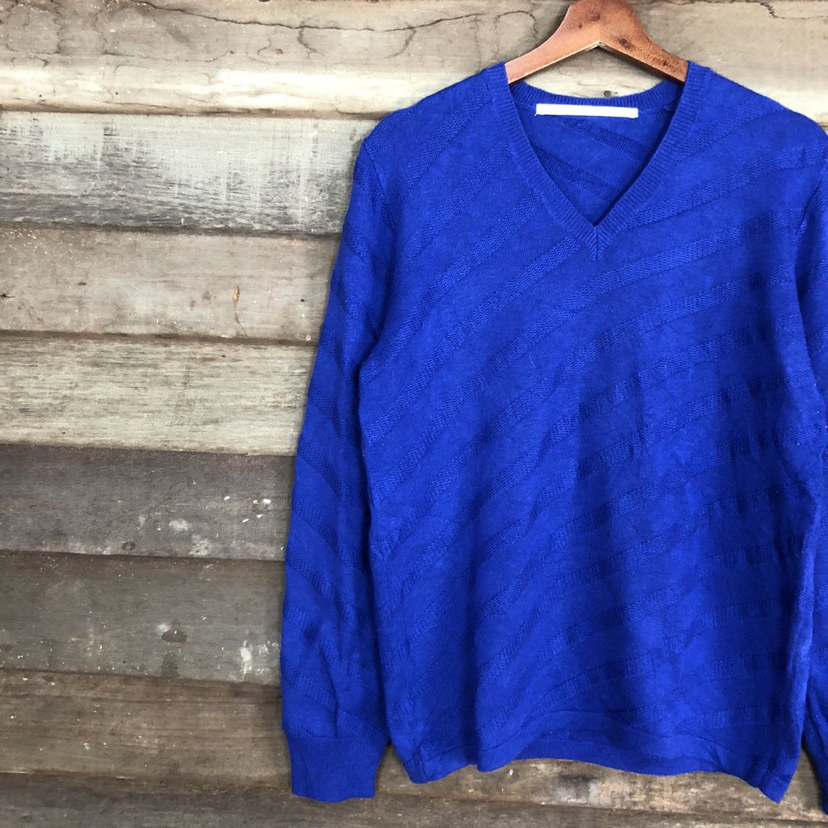 Issey Miyake DLL Tete Homme issey miyake Blue Knitwear sweatshirt #c675 Size US M / EU 48-50 / 2 - 7 Thumbnail
